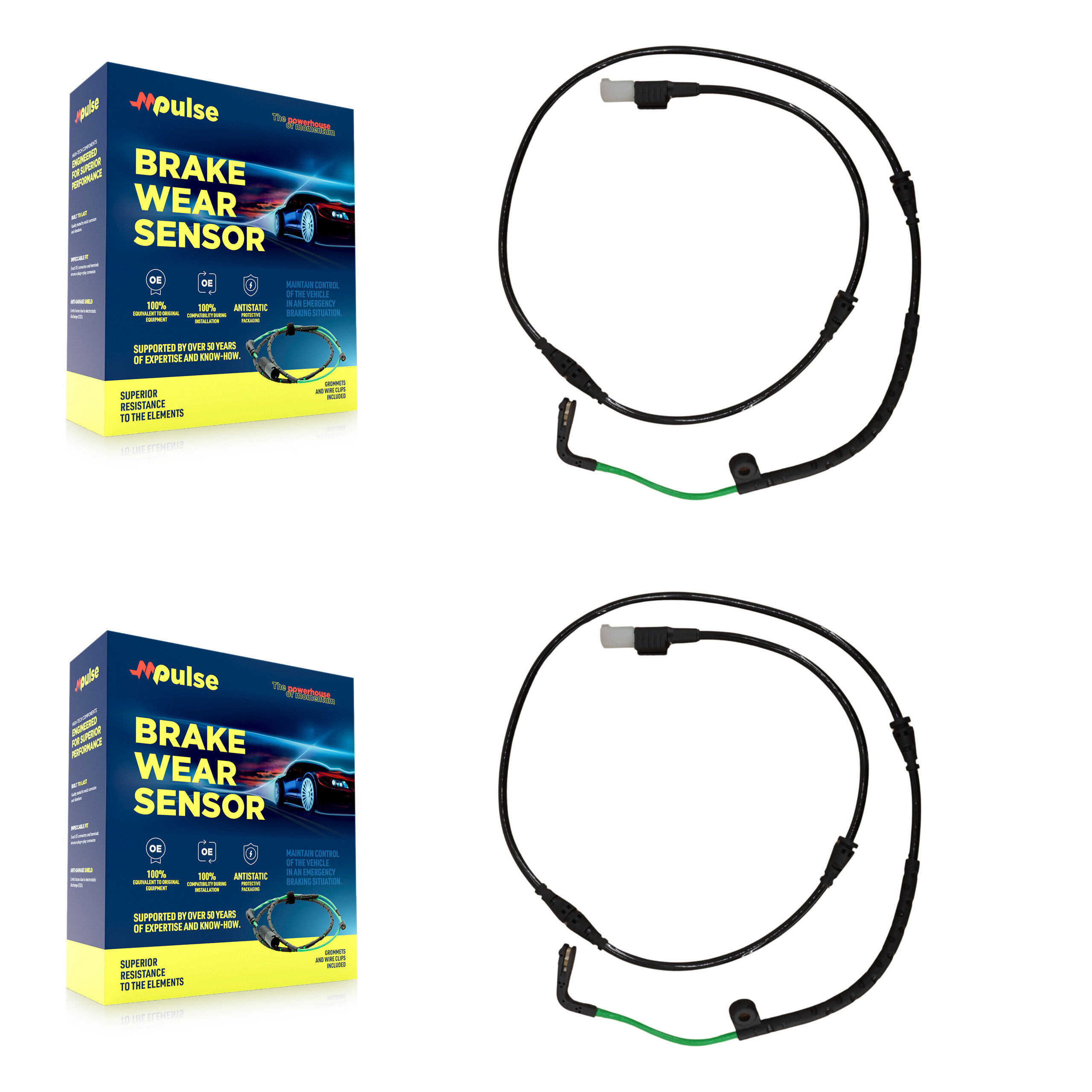 Mpulse - KSE-100017 - Front Disc Brake Pad Wear Sensor Kits
