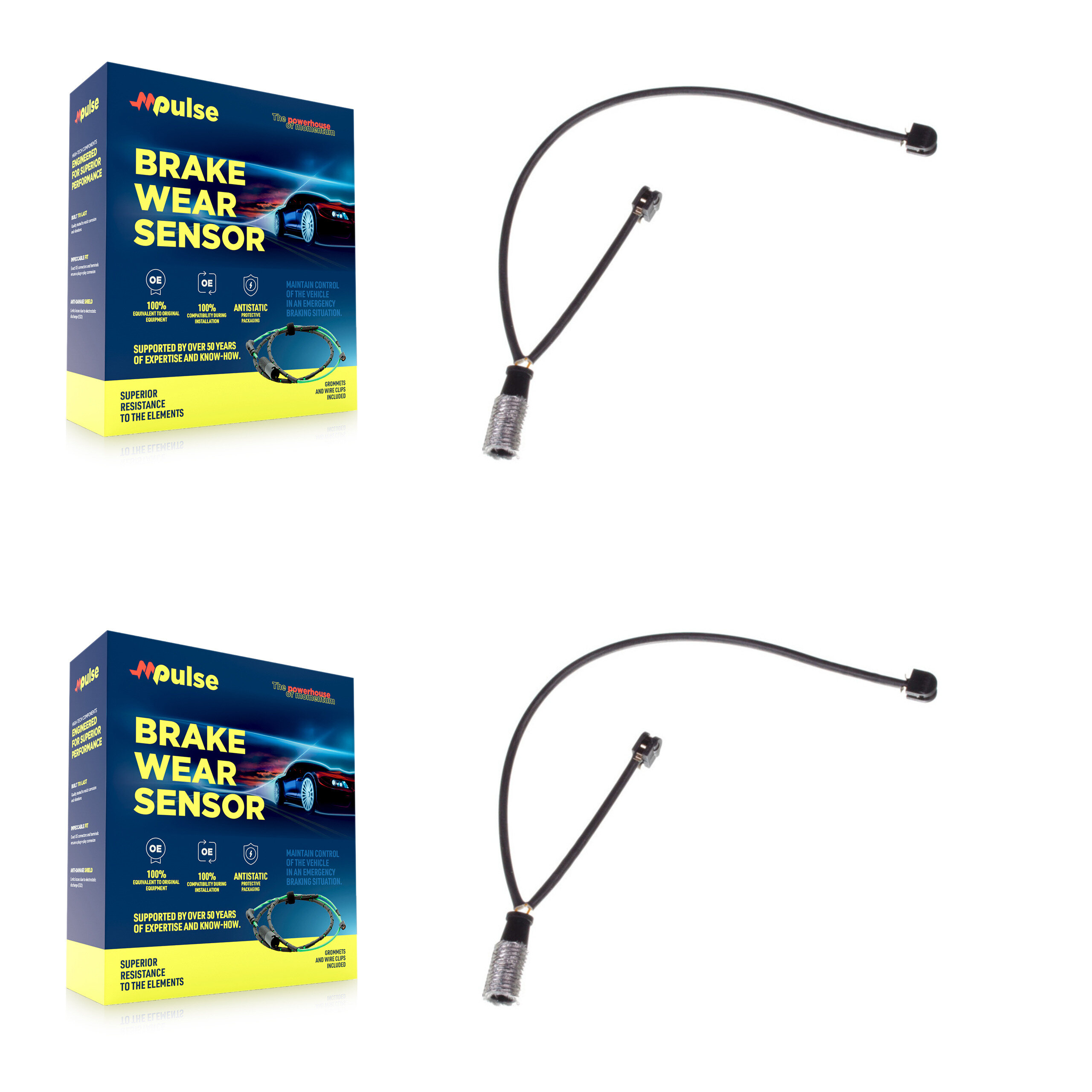 Mpulse - KSE-100040 - Front Disc Brake Pad Wear Sensor Kits