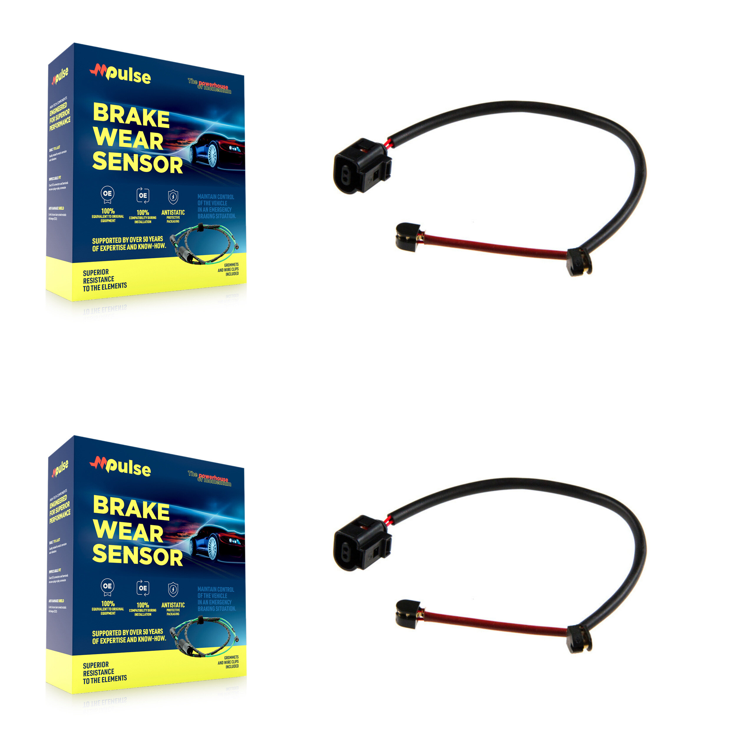 Mpulse - KSE-100044 - Front Disc Brake Pad Wear Sensor Kits