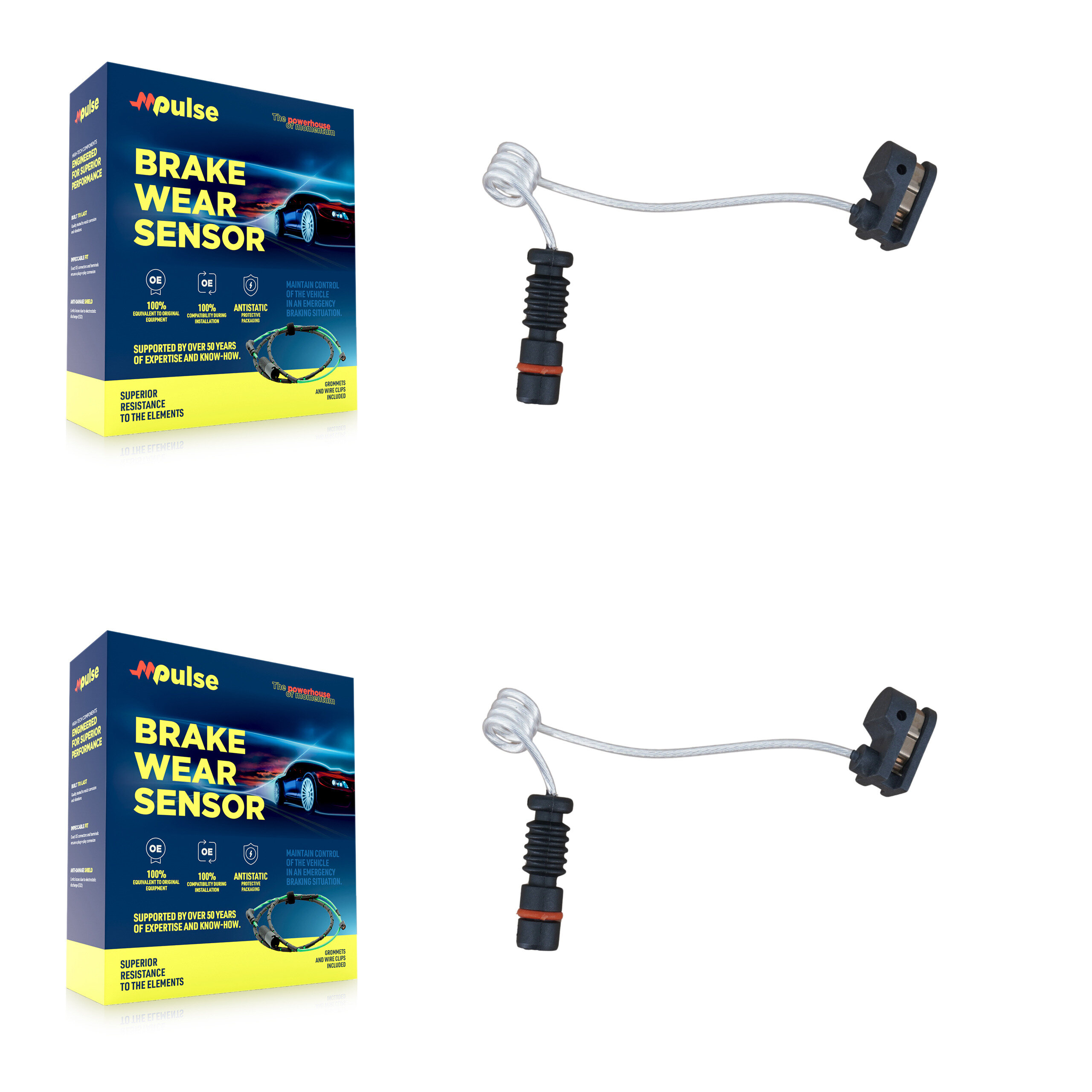 Mpulse - KSE-100054 - Front Disc Brake Pad Wear Sensor Kits