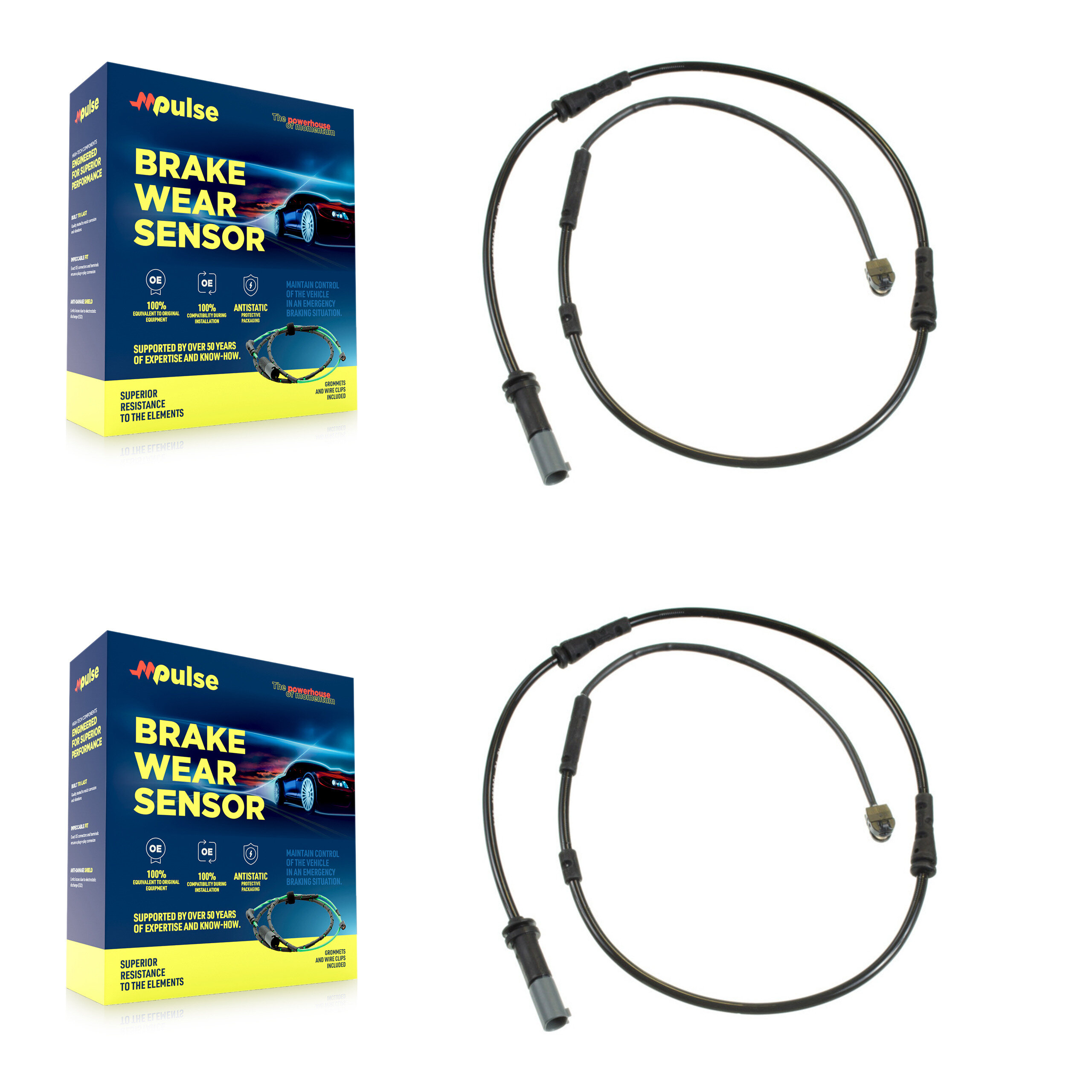 Mpulse - KSE-100055 - Front Disc Brake Pad Wear Sensor Kits