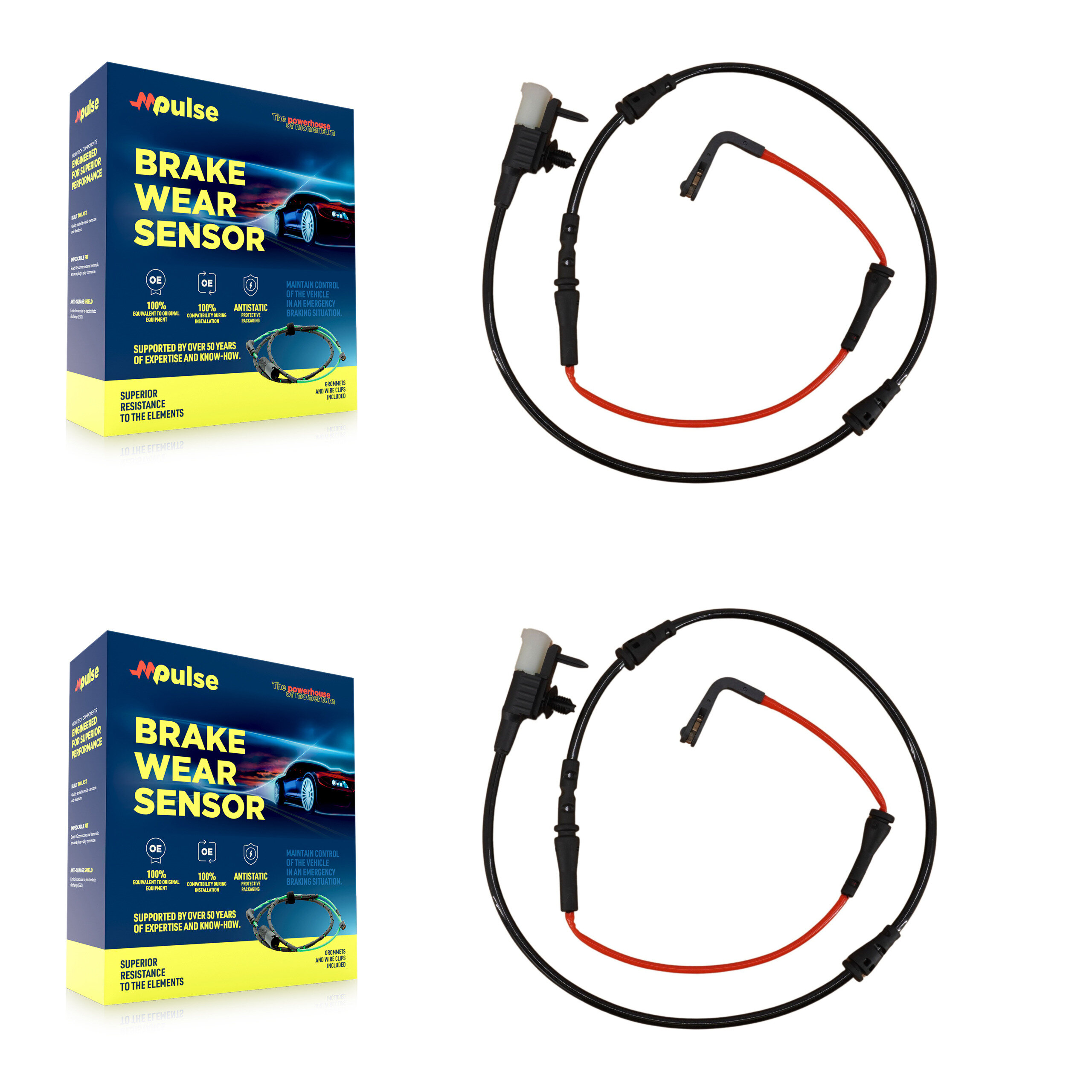 Mpulse - KSE-100060 - Front Disc Brake Pad Wear Sensor Kits