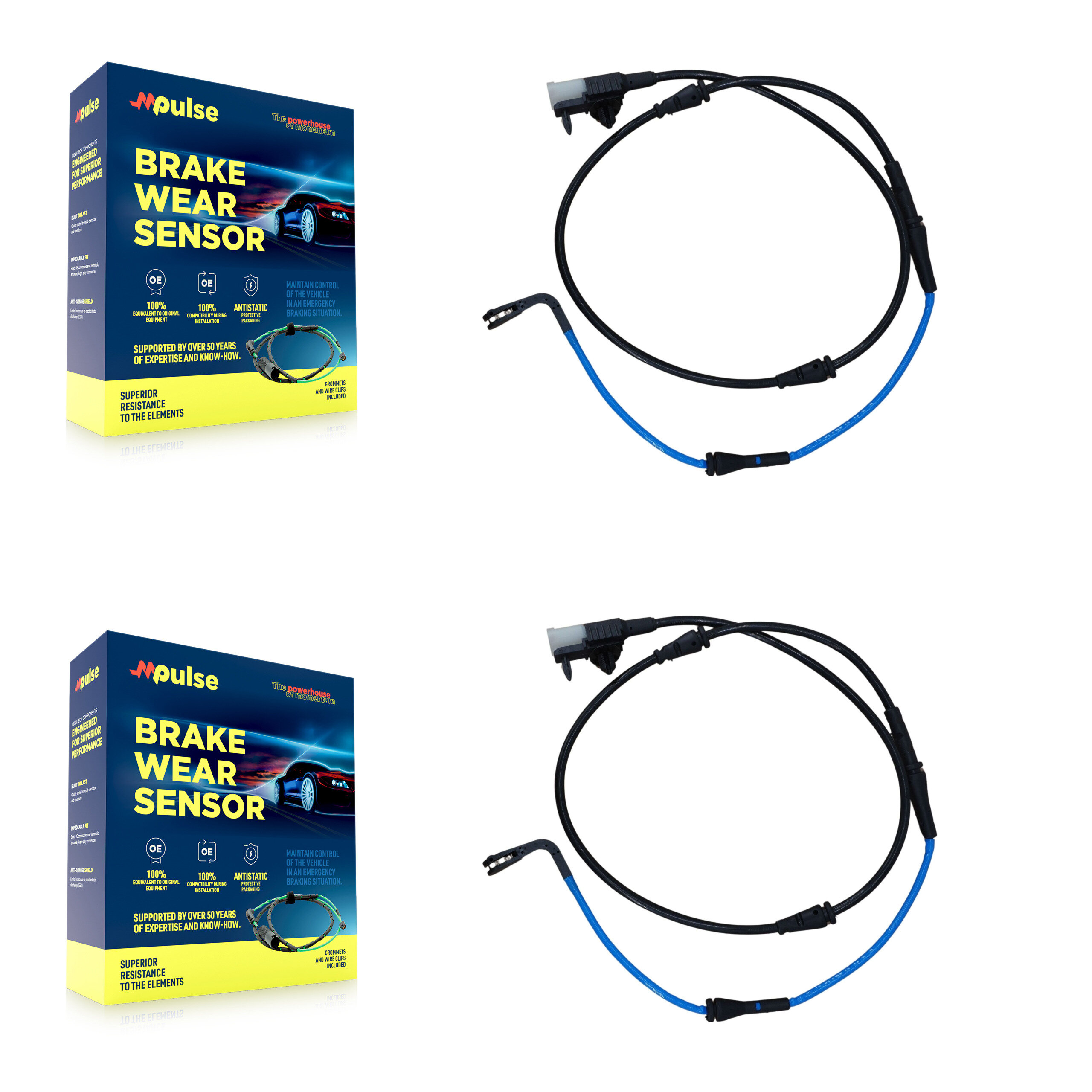 Mpulse - KSE-100061 - Front Disc Brake Pad Wear Sensor Kits