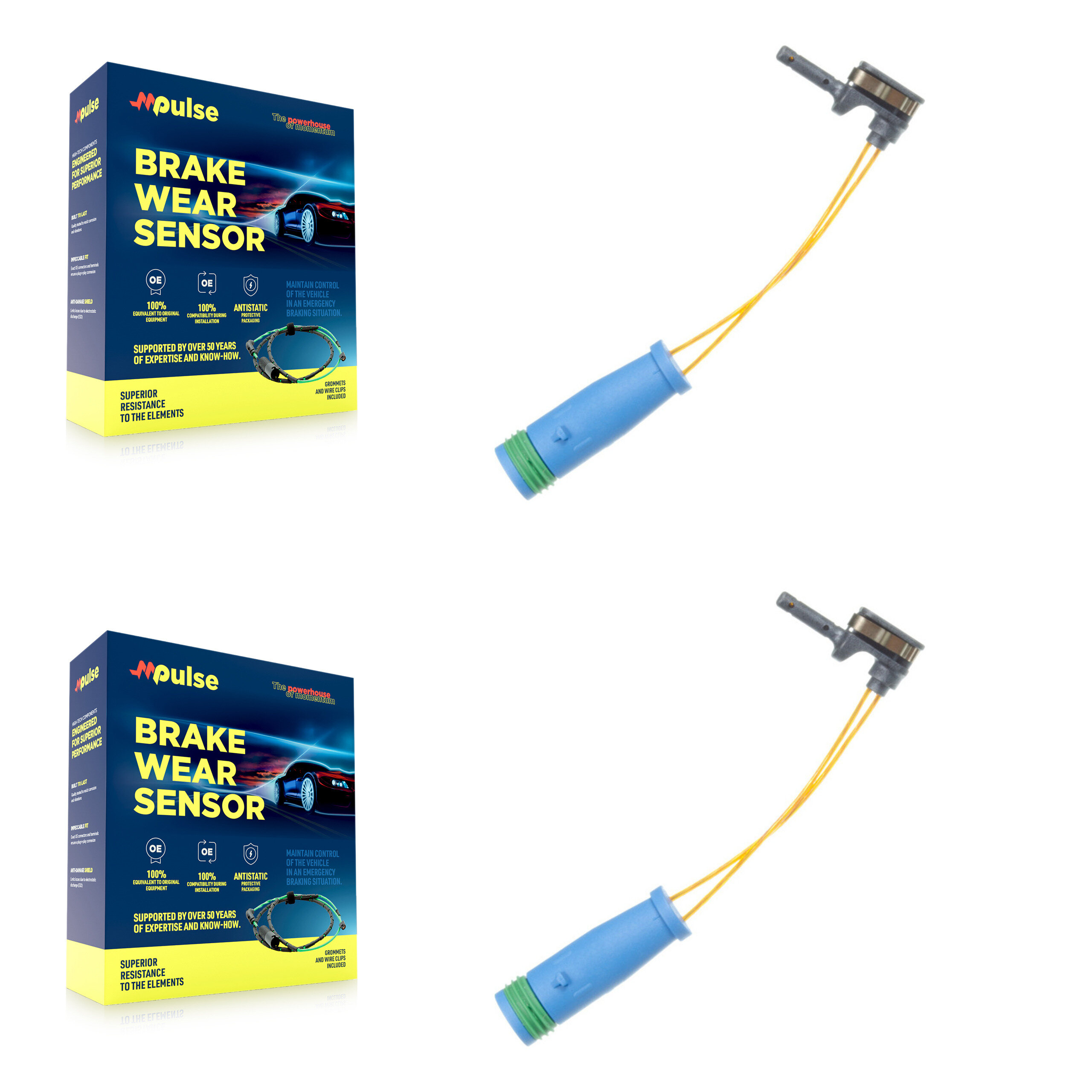 Mpulse - KSE-100064 - Front Disc Brake Pad Wear Sensor Kits