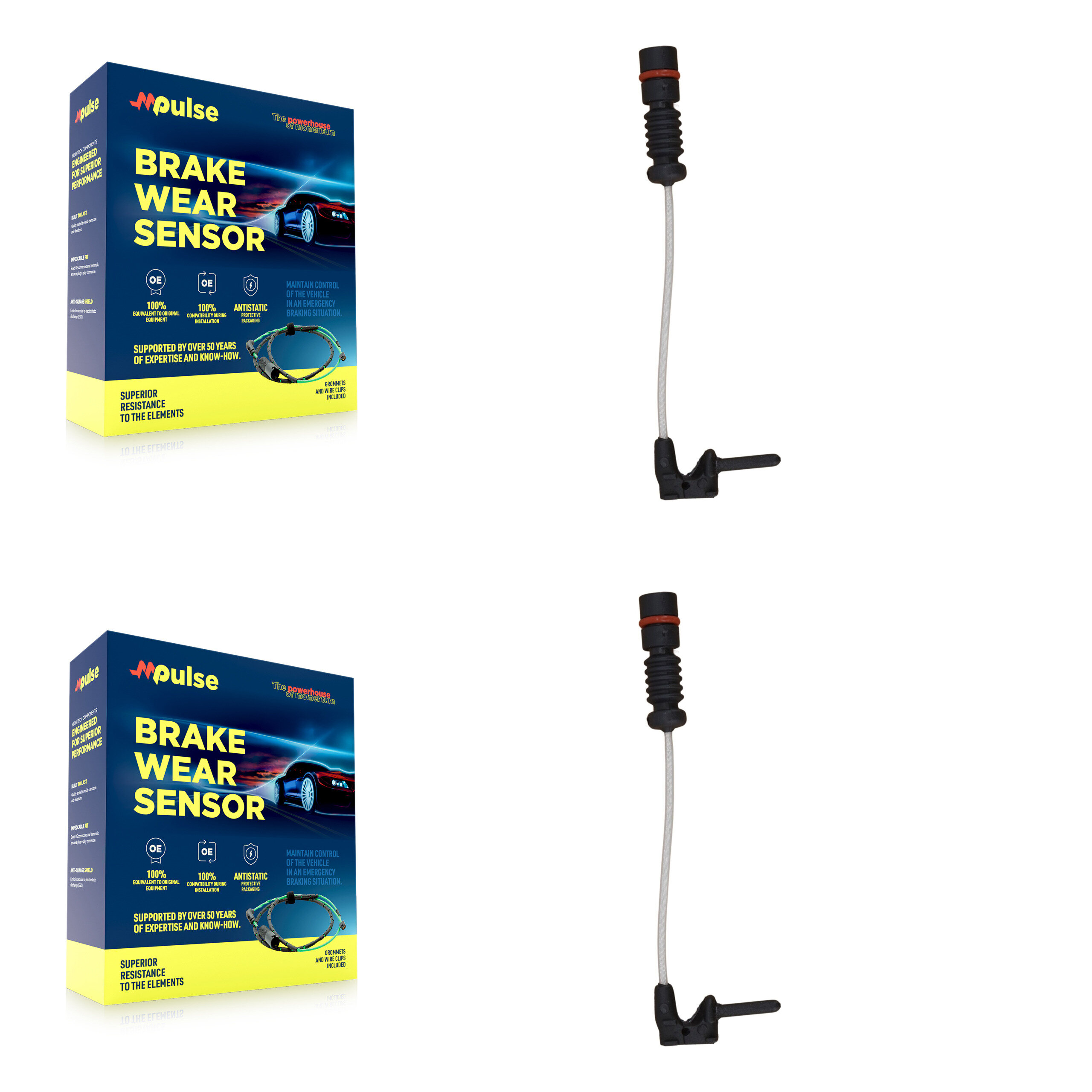 Mpulse - KSE-100071 - Front Disc Brake Pad Wear Sensor Kits