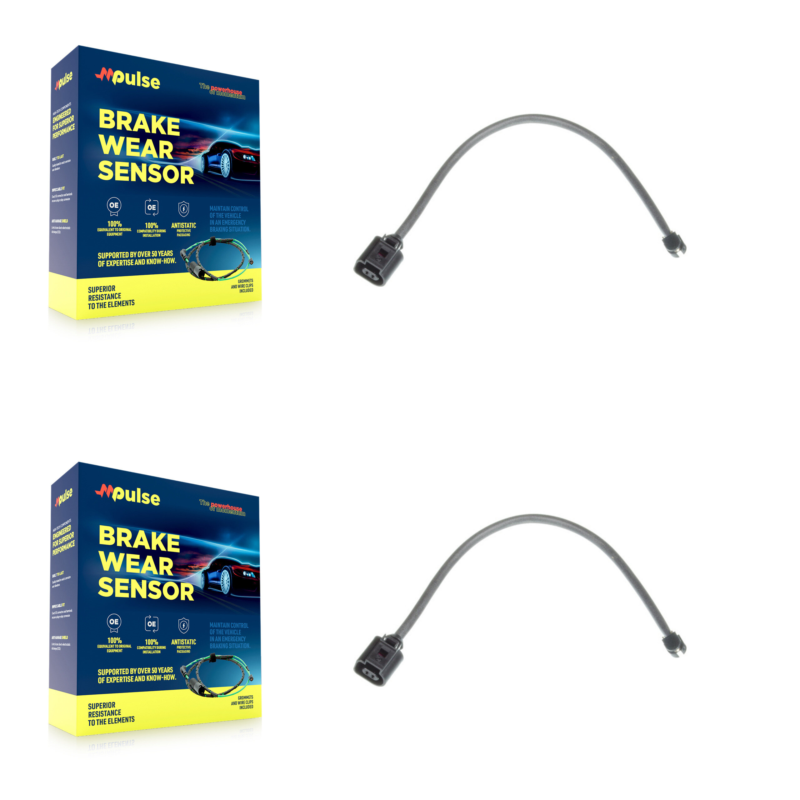 Mpulse - KSE-100087 - Front Disc Brake Pad Wear Sensor Kits