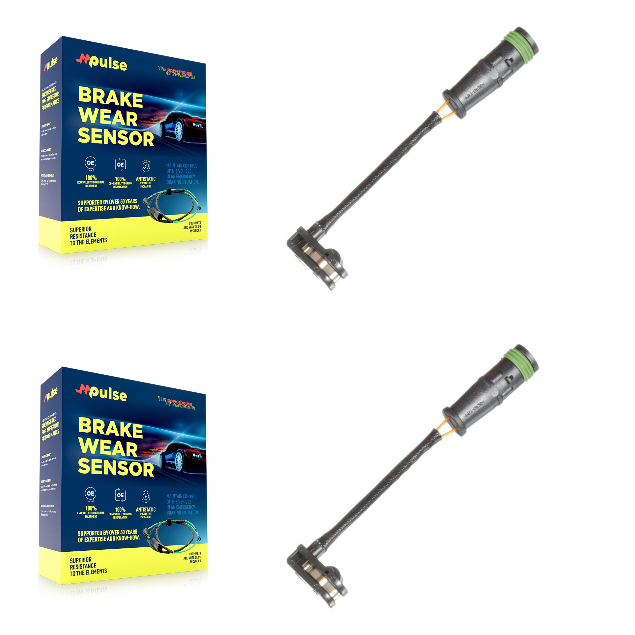 Mpulse - KSE-100102 - Front Disc Brake Pad Wear Sensor Kits