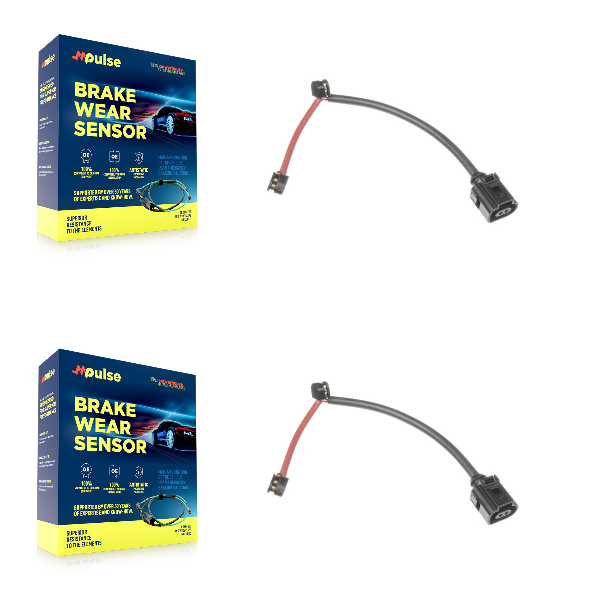Mpulse - KSE-100105 - Front Disc Brake Pad Wear Sensor Kits