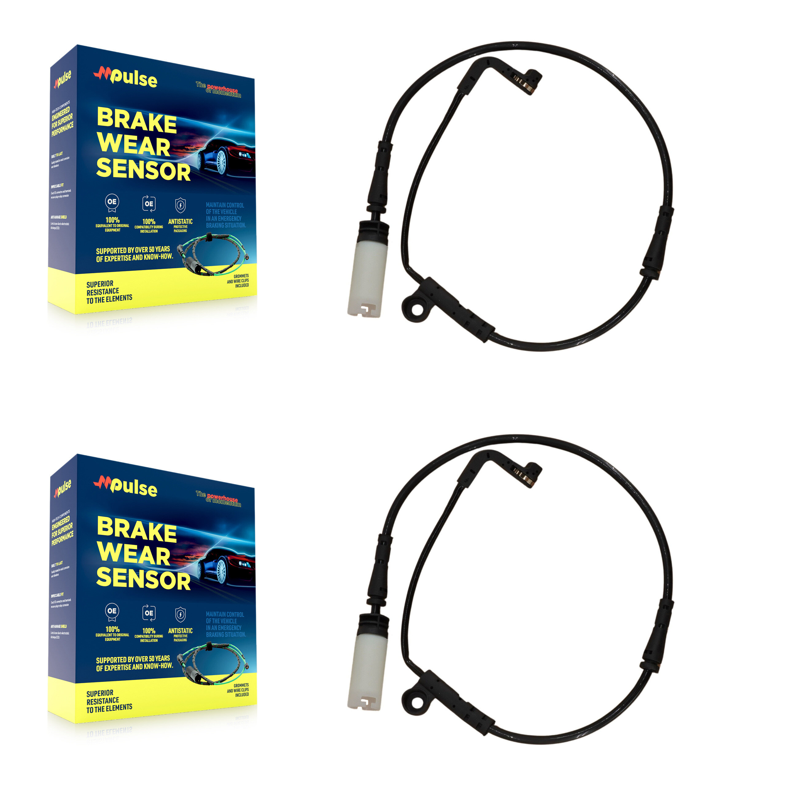 Mpulse - KSE-100108 - Front Disc Brake Pad Wear Sensor Kits