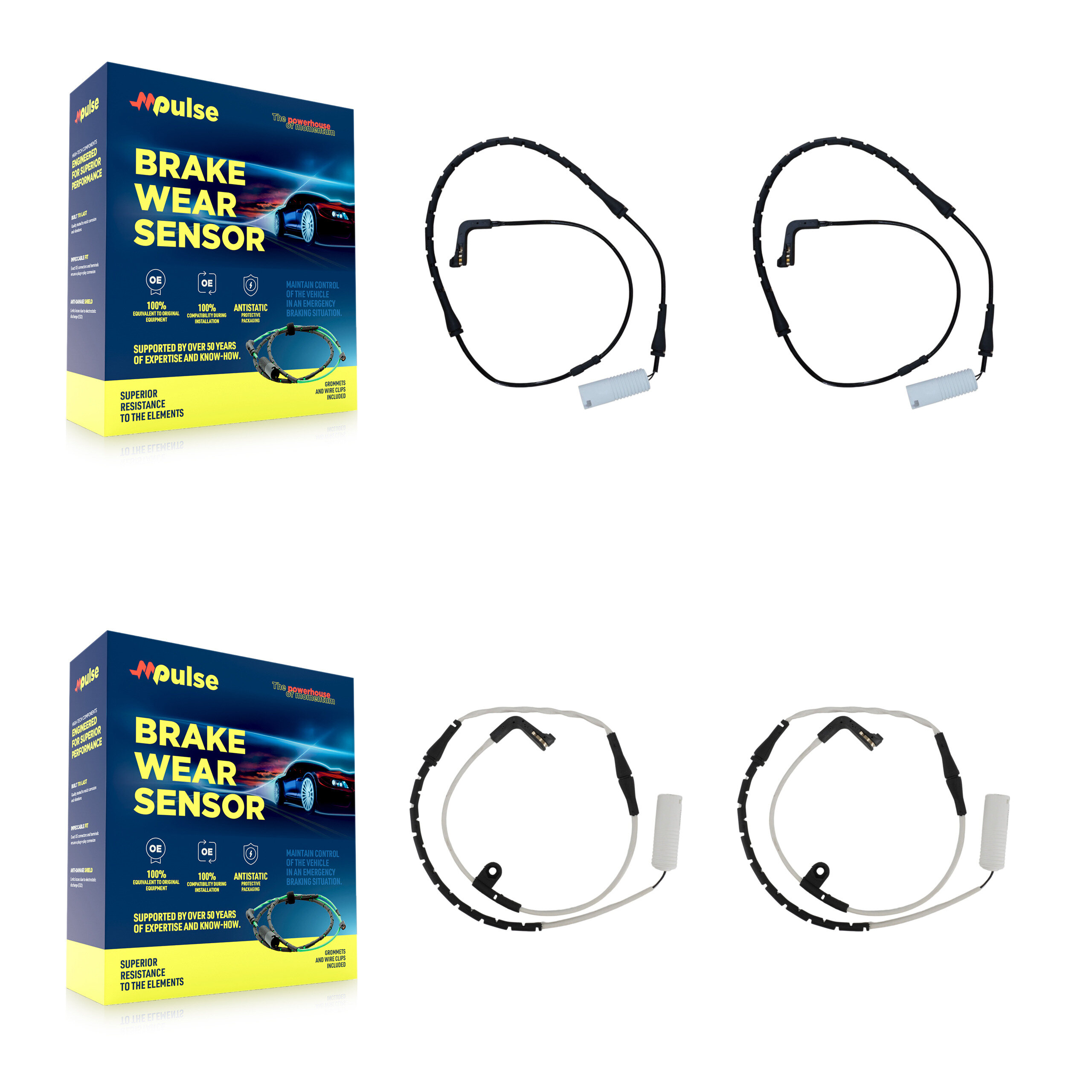 Mpulse - KSE-100136 - Front and Rear Disc Brake Pad Wear Sensor Kits