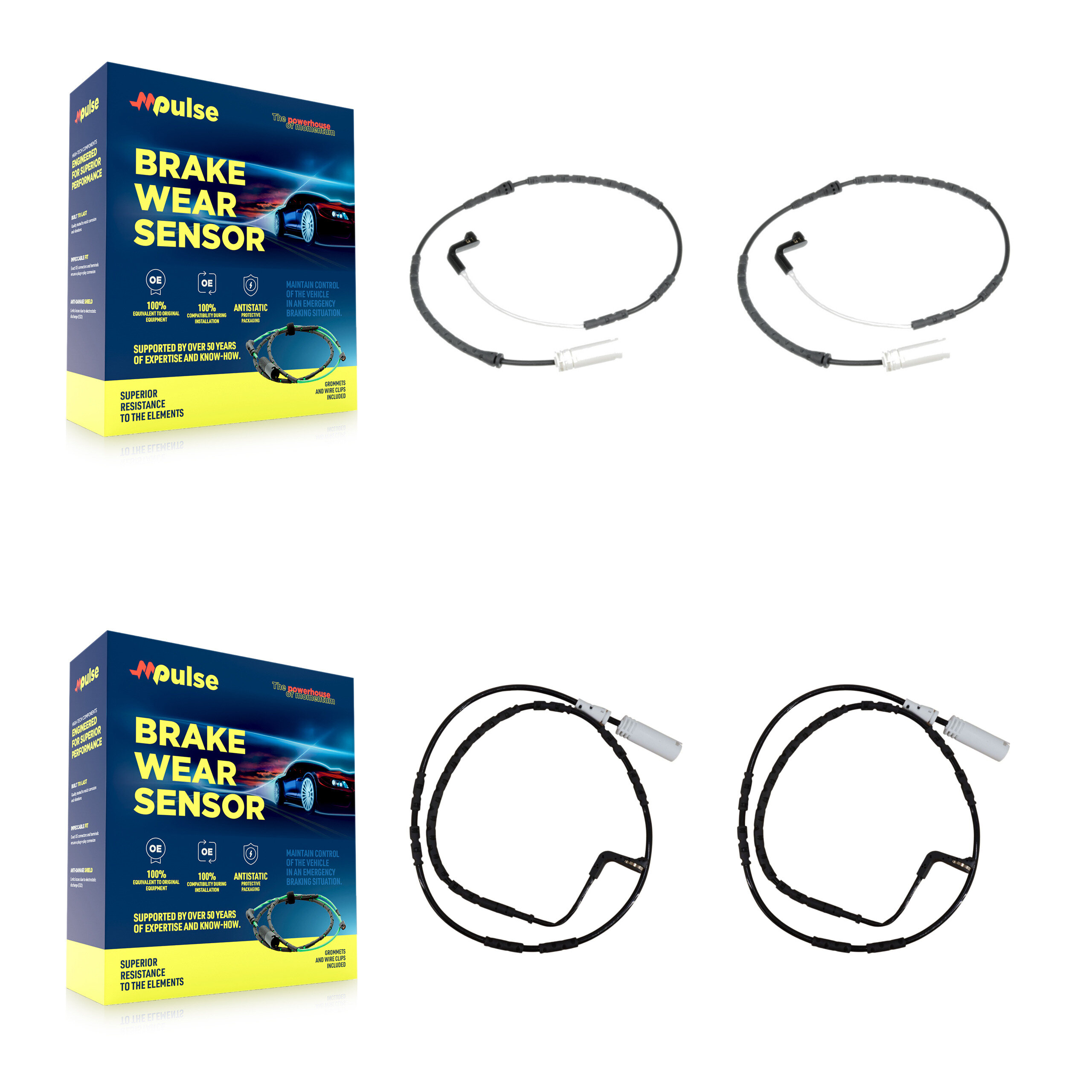 Mpulse - KSE-100148 - Front and Rear Disc Brake Pad Wear Sensor Kits