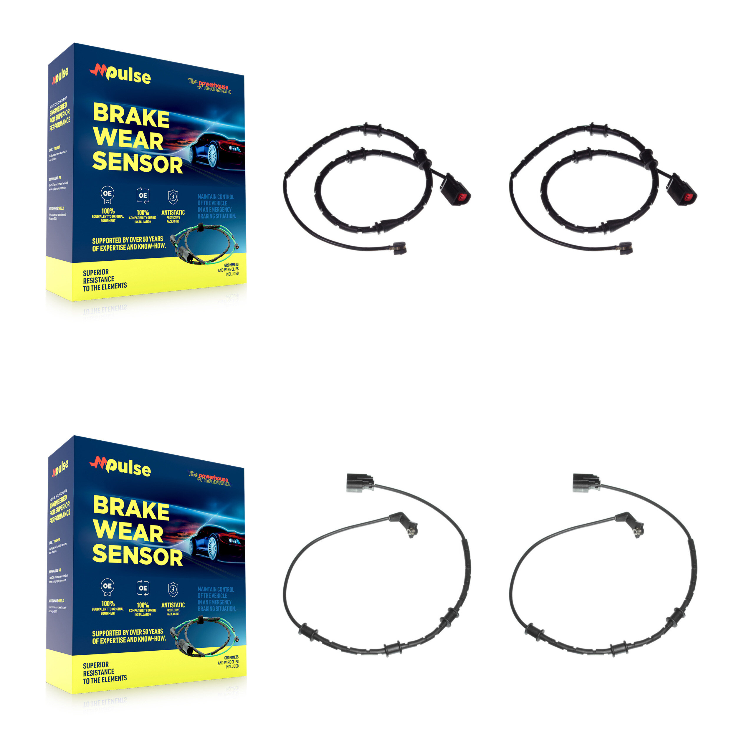 Mpulse - KSE-100211 - Front and Rear Disc Brake Pad Wear Sensor Kits