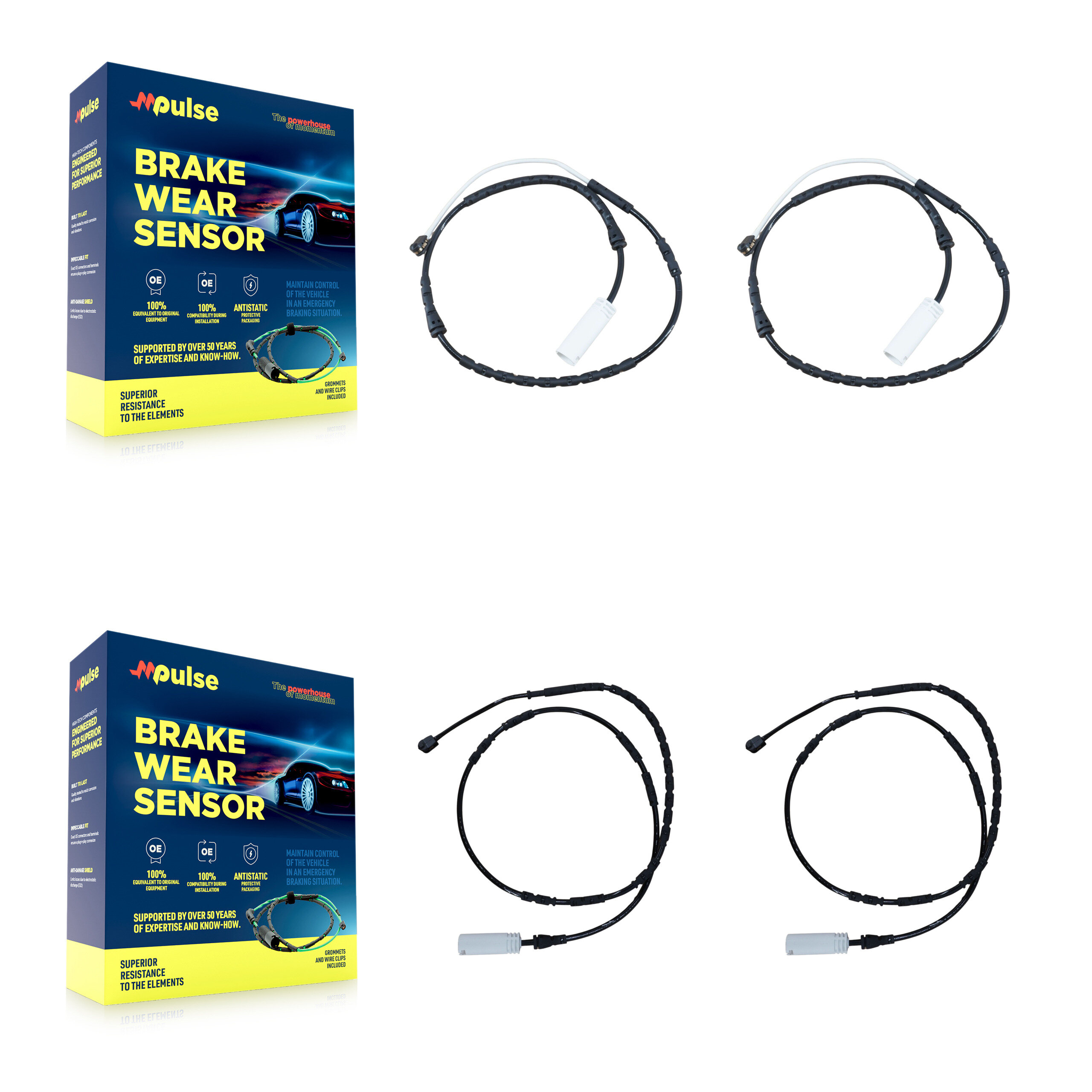 Mpulse - KSE-100213 - Front and Rear Disc Brake Pad Wear Sensor Kits