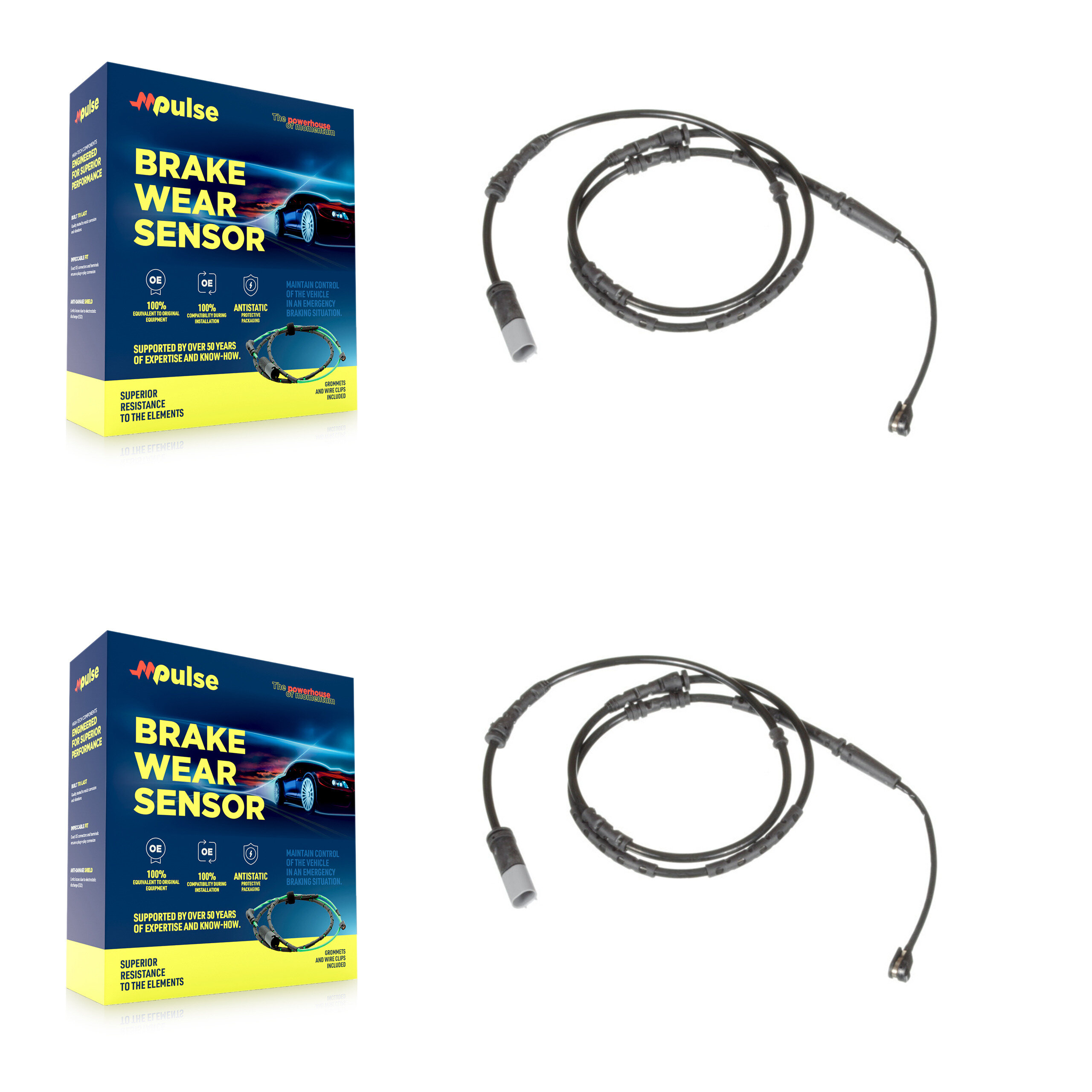 Mpulse - KSE-100250 - Rear Disc Brake Pad Wear Sensor Kits