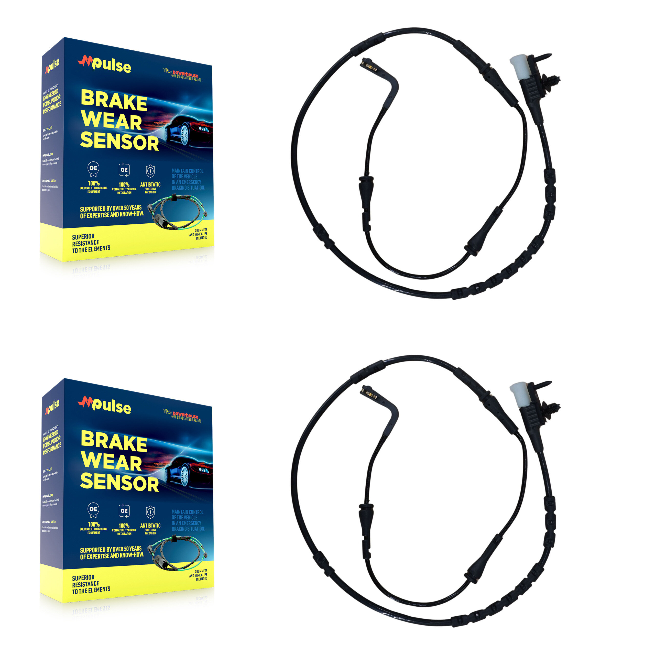 Mpulse - KSE-100253 - Rear Disc Brake Pad Wear Sensor Kits