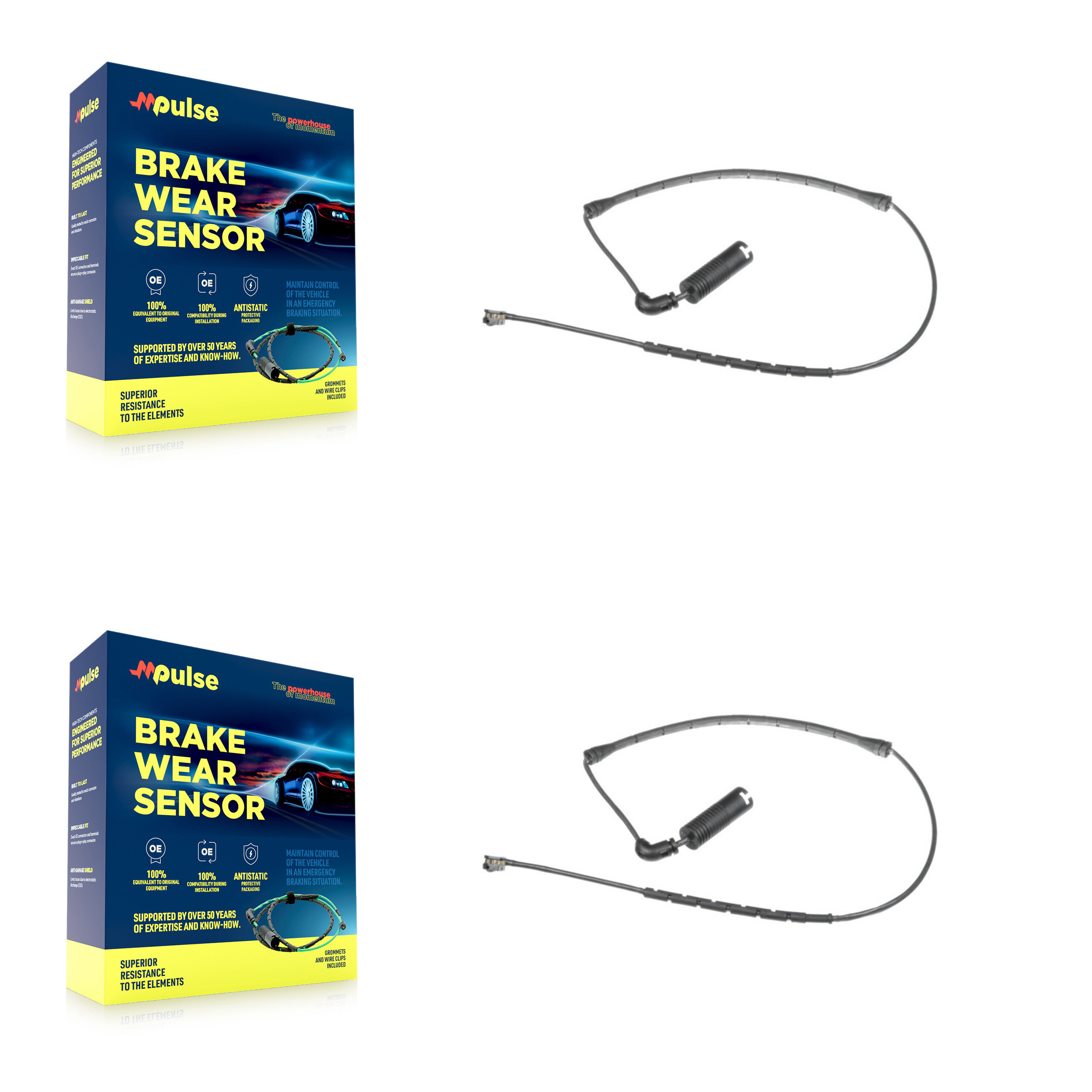 Mpulse - KSE-100256 - Rear Disc Brake Pad Wear Sensor Kits