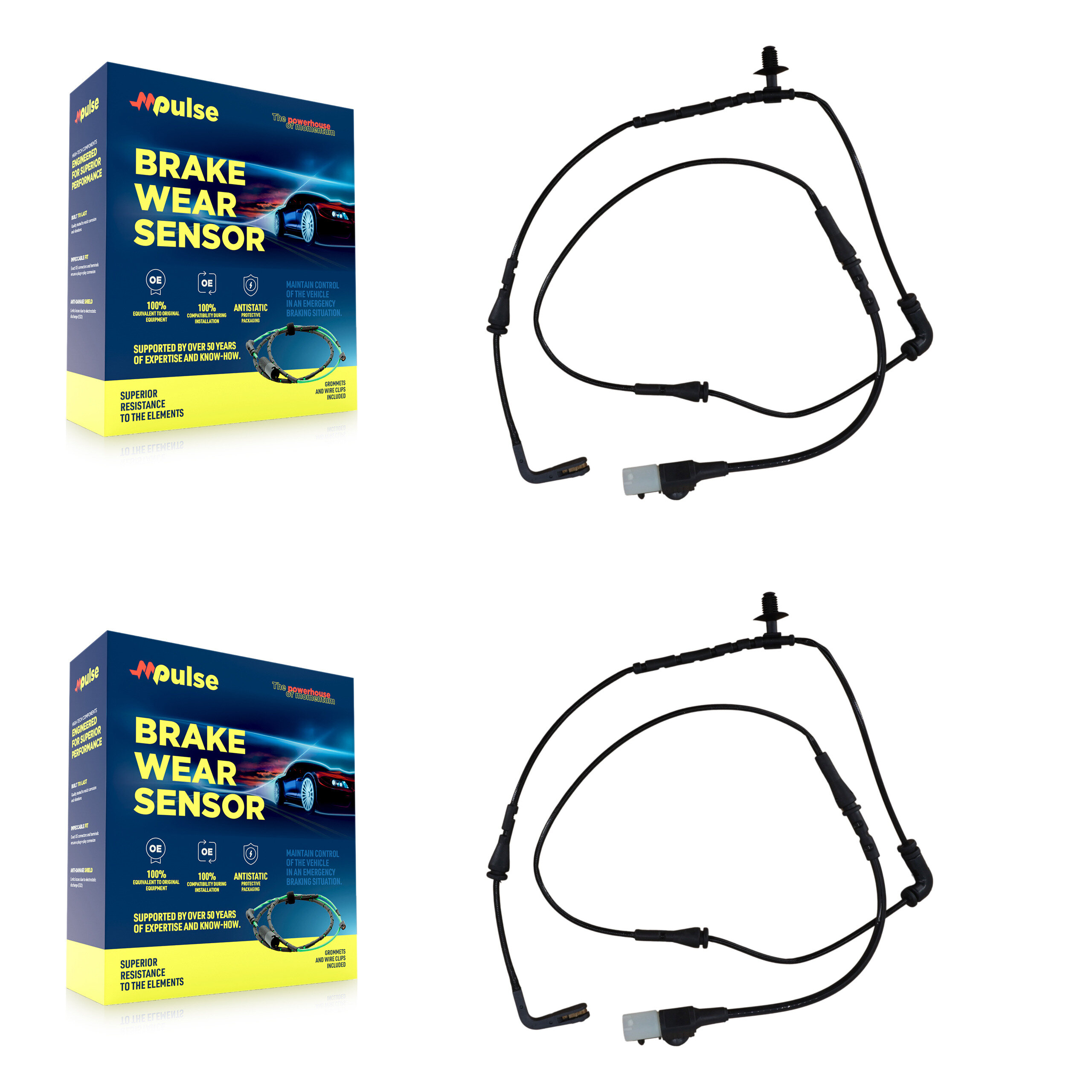 Mpulse - KSE-100257 - Rear Disc Brake Pad Wear Sensor Kits