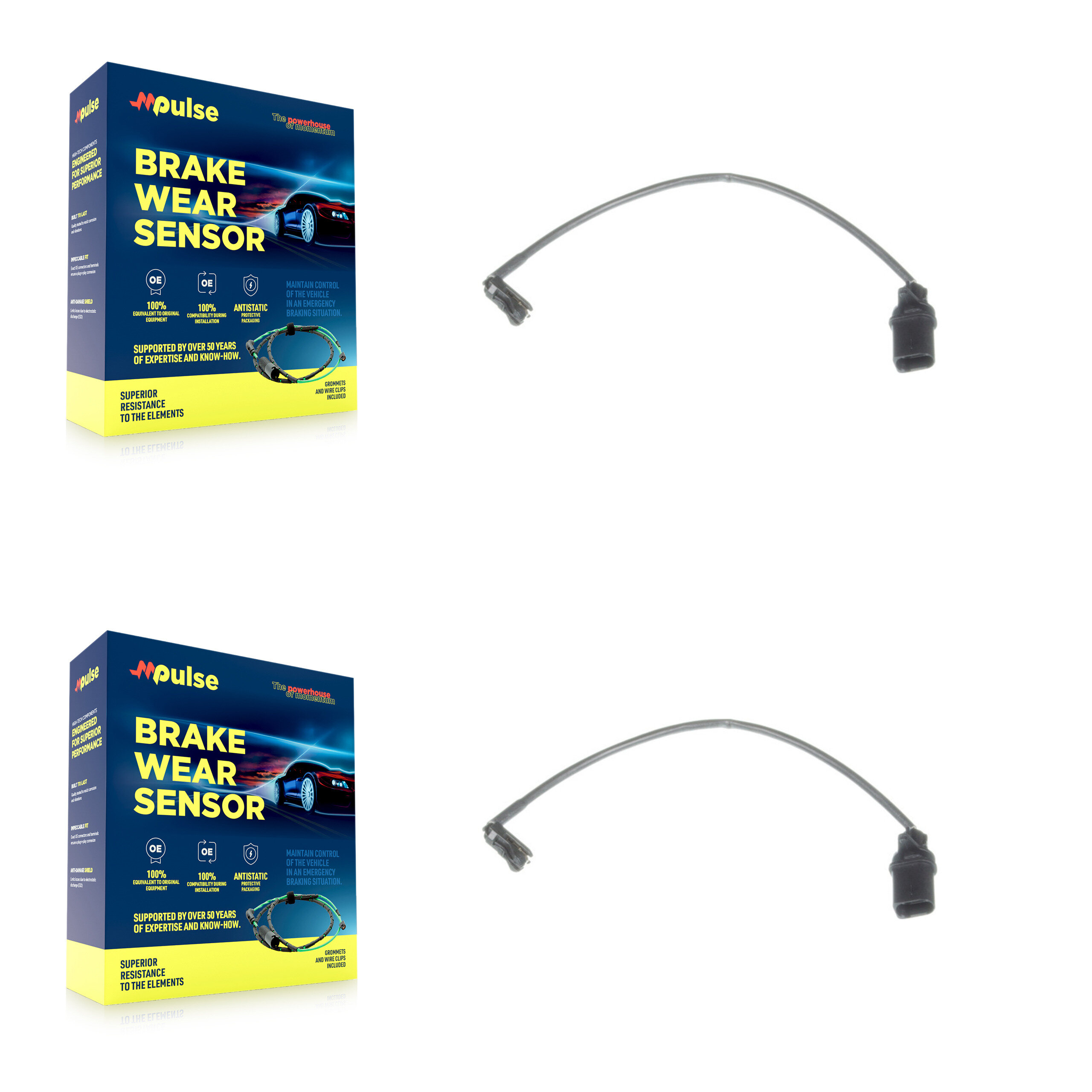 Mpulse - KSE-100261 - Rear Disc Brake Pad Wear Sensor Kits