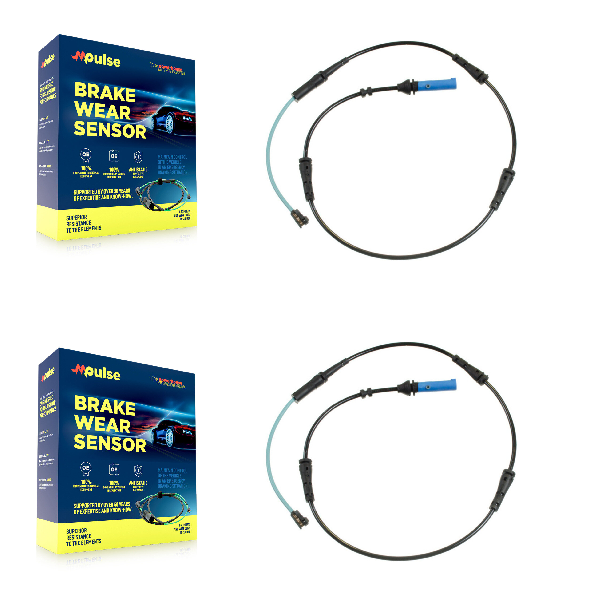 Mpulse - KSE-100275 - Rear Disc Brake Pad Wear Sensor Kits