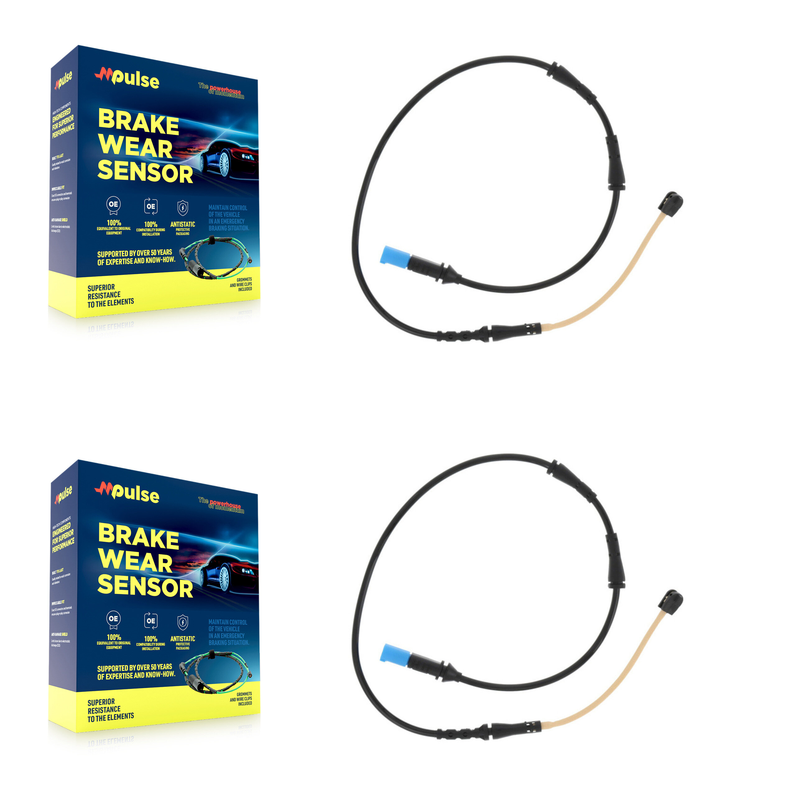 Mpulse - KSE-100277 - Rear Disc Brake Pad Wear Sensor Kits