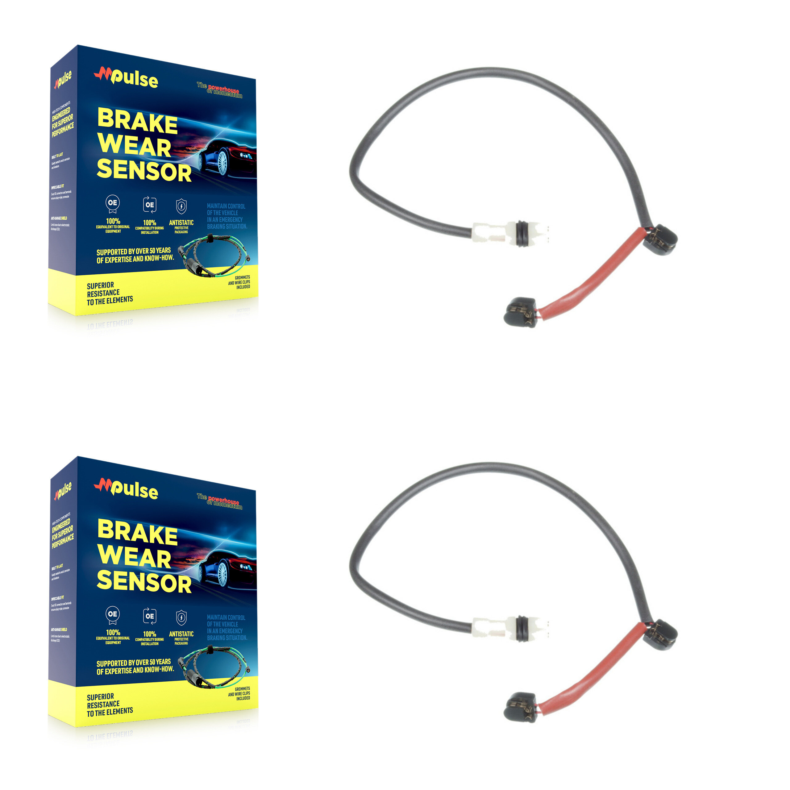 Mpulse - KSE-100281 - Rear Disc Brake Pad Wear Sensor Kits