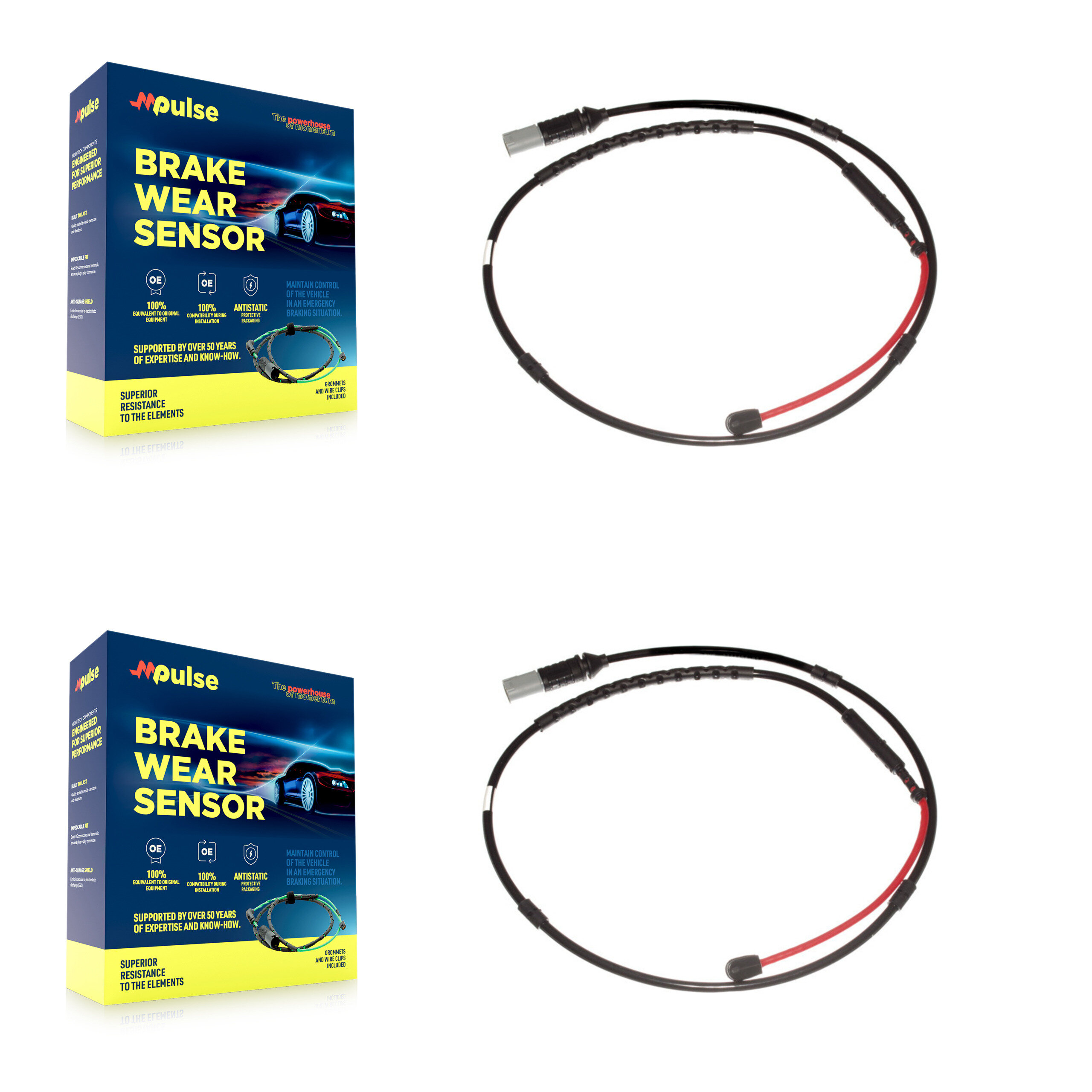 Mpulse - KSE-100287 - Rear Disc Brake Pad Wear Sensor Kits