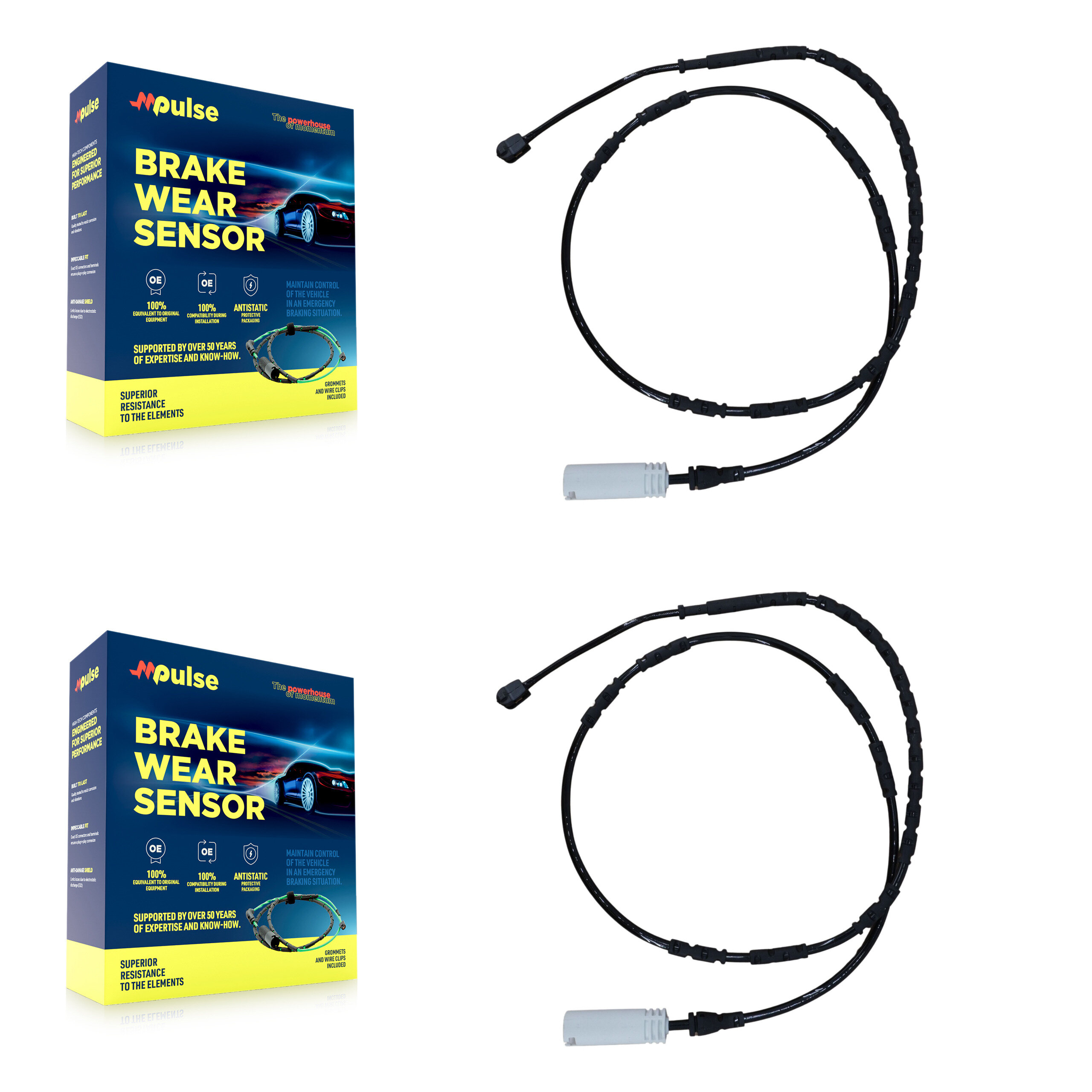 Mpulse - KSE-100288 - Rear Disc Brake Pad Wear Sensor Kits