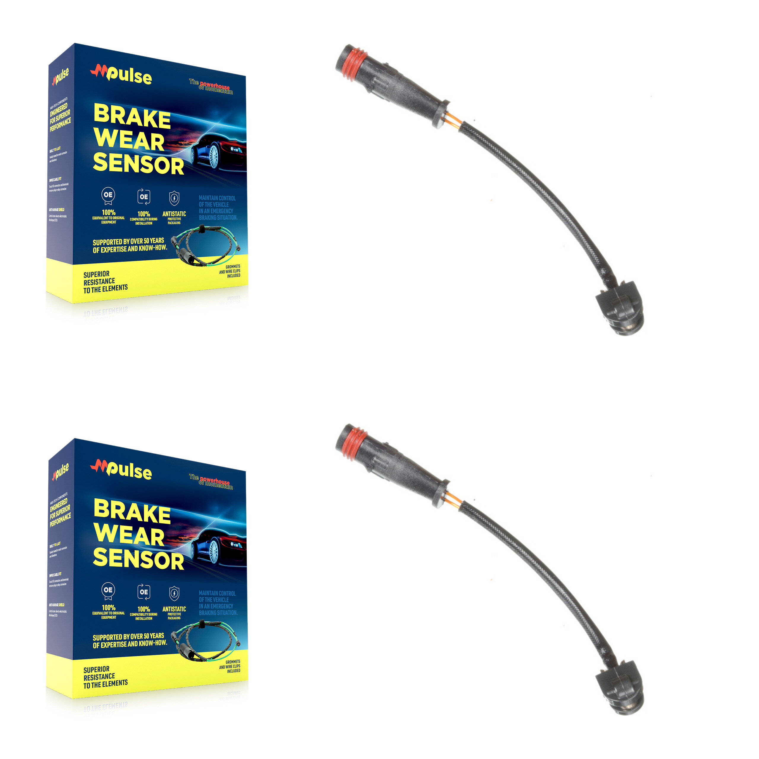 Mpulse - KSE-100295 - Rear Disc Brake Pad Wear Sensor Kits