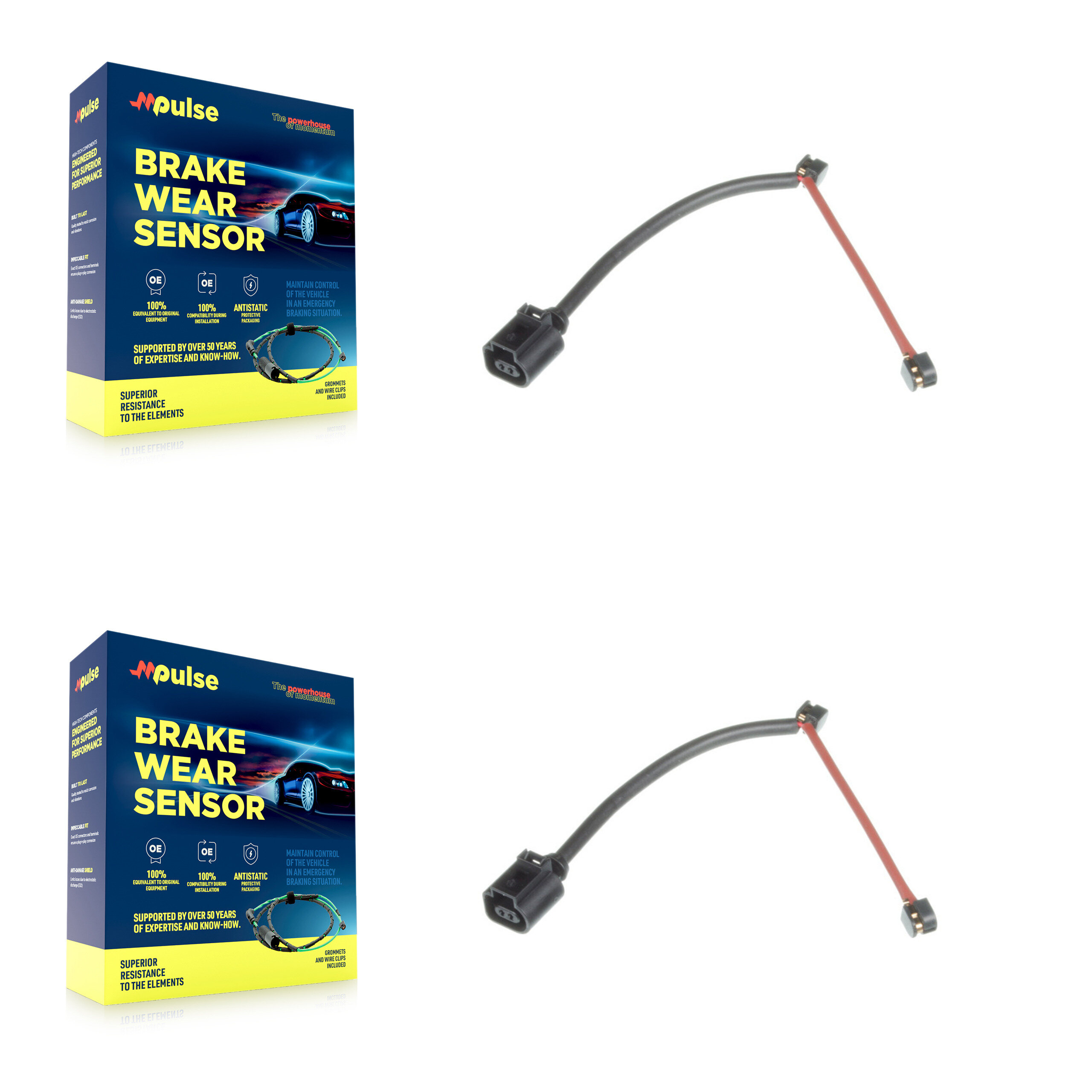 Mpulse - KSE-100302 - Rear Disc Brake Pad Wear Sensor Kits