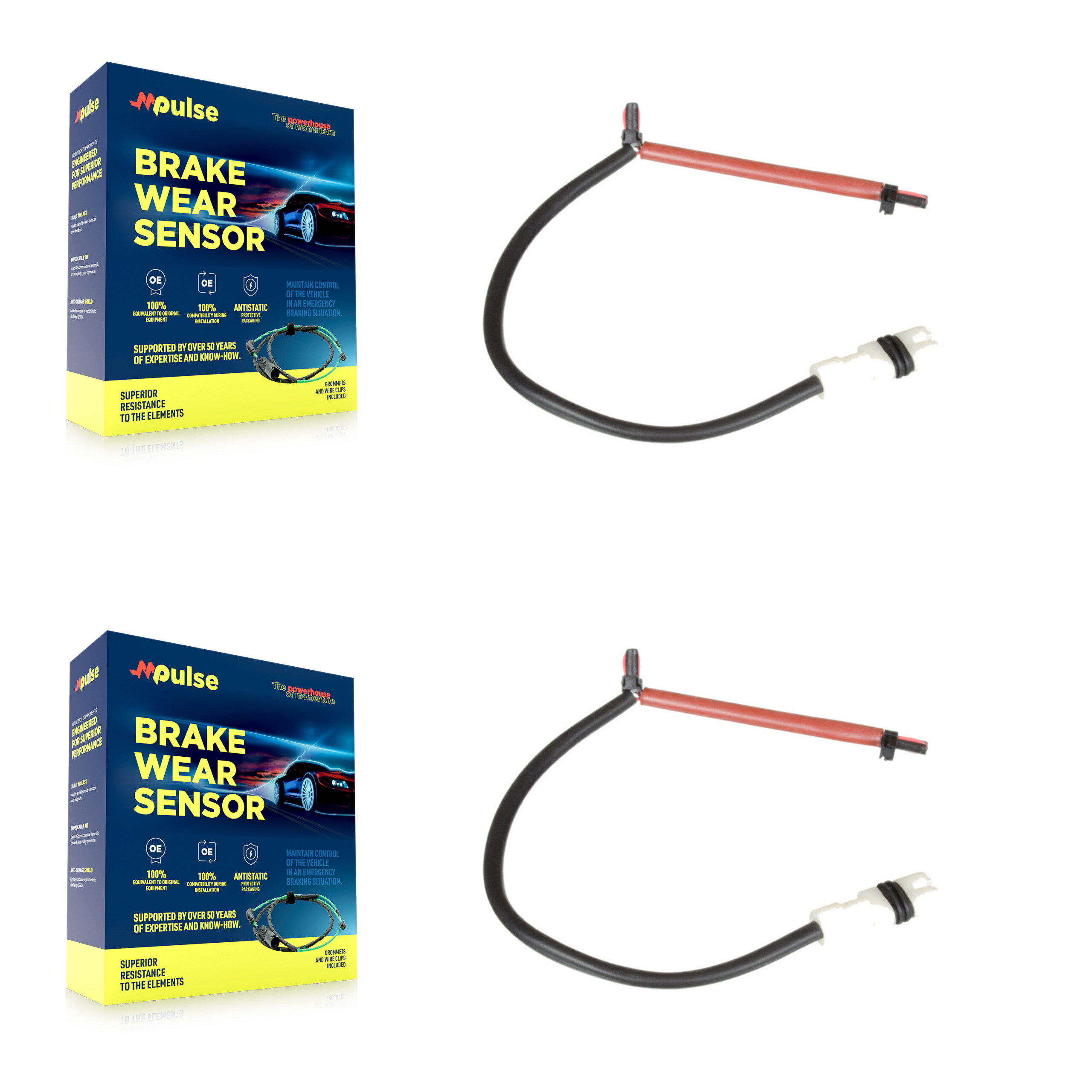Mpulse - KSE-100354 - Front Disc Brake Pad Wear Sensor Kits