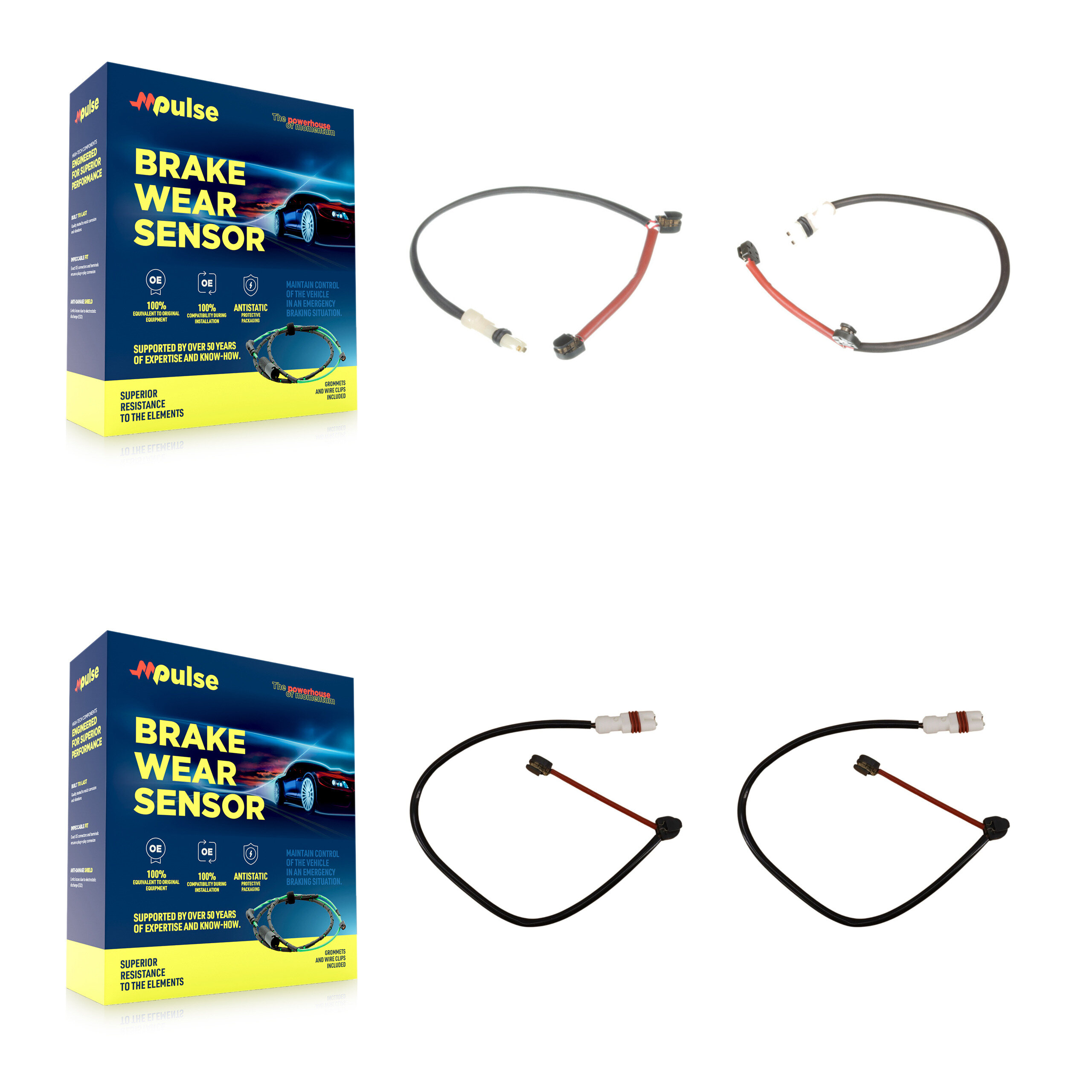 Mpulse - KSE-100367 - Front and Rear Disc Brake Pad Wear Sensor Kits