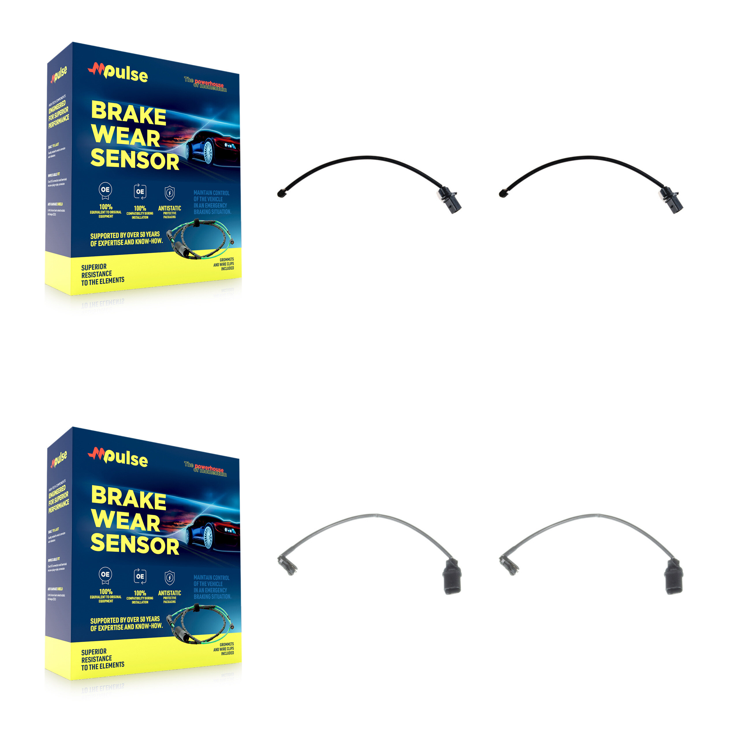 Mpulse - KSE-100401 - Front and Rear Disc Brake Pad Wear Sensor Kits