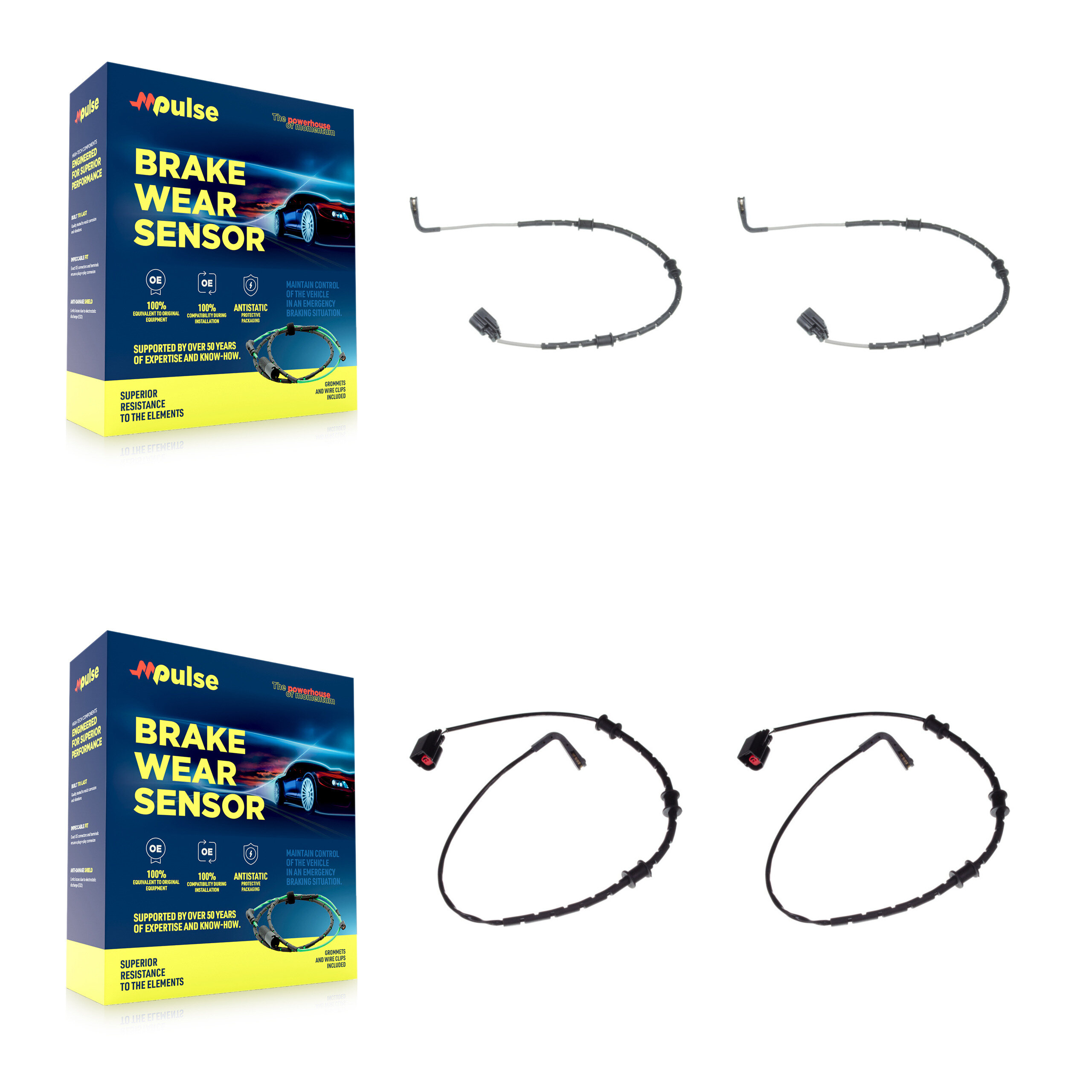 Mpulse - KSE-100428 - Front and Rear Disc Brake Pad Wear Sensor Kits