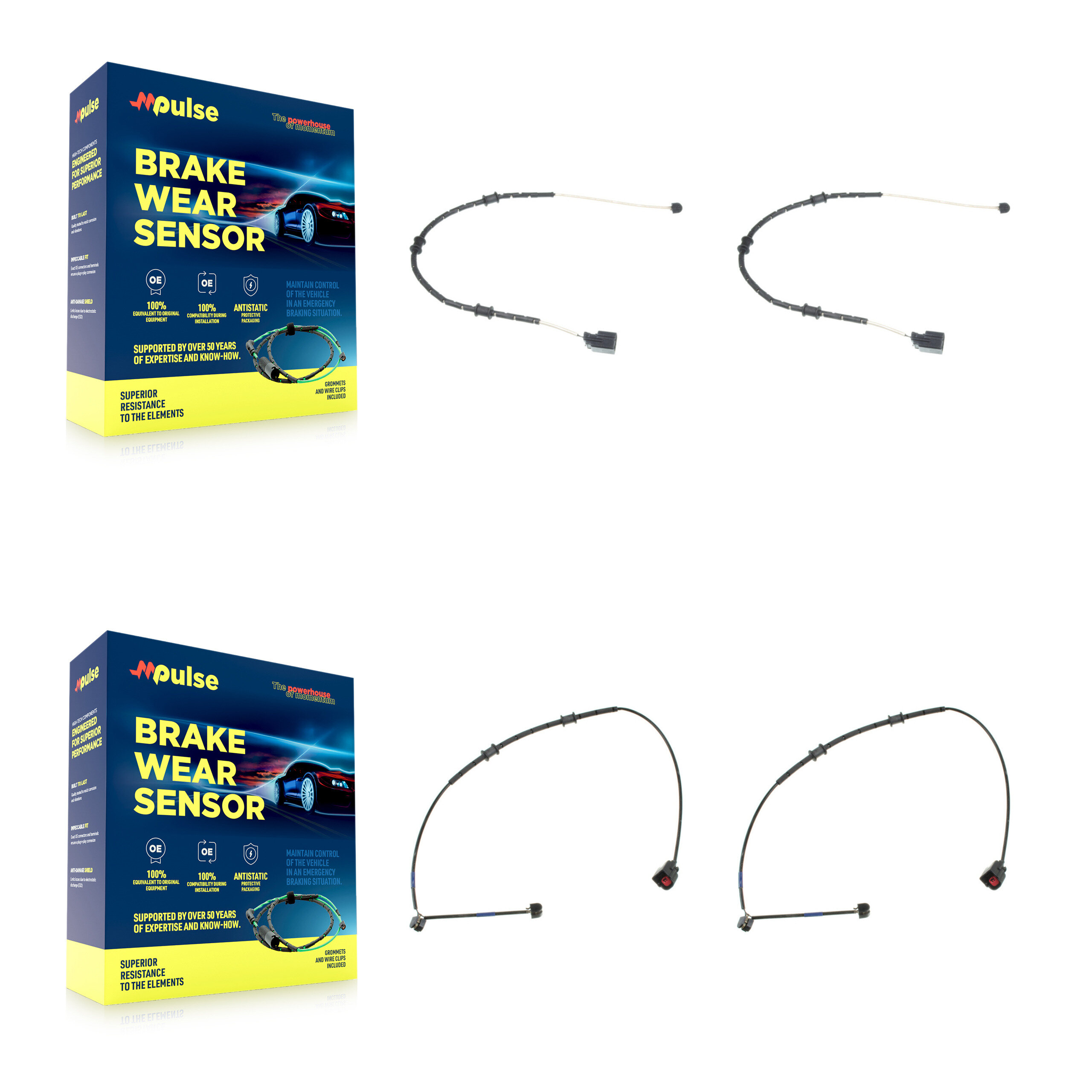 Mpulse - KSE-100430 - Front and Rear Disc Brake Pad Wear Sensor Kits