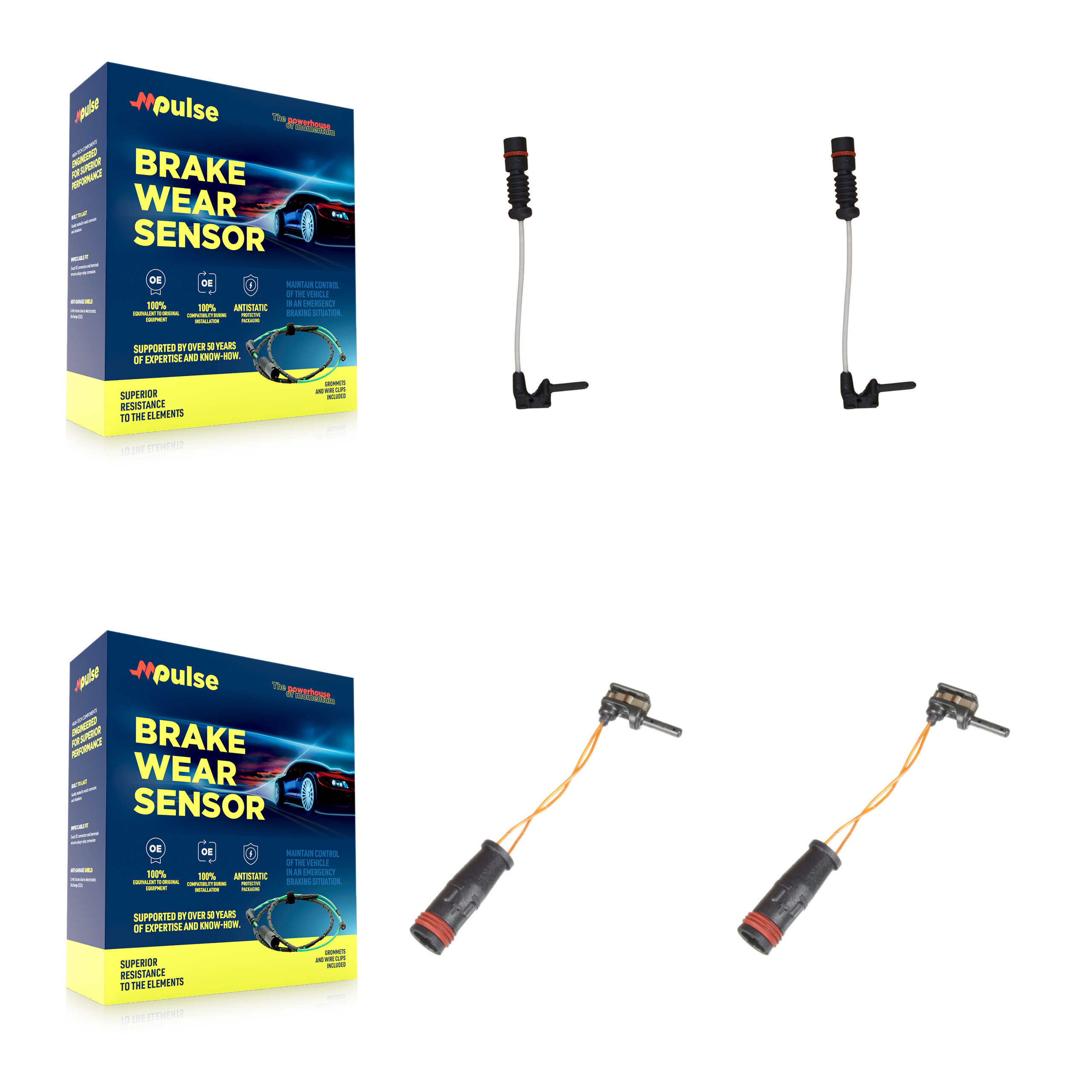 Mpulse - KSE-100441 - Front and Rear Disc Brake Pad Wear Sensor Kits