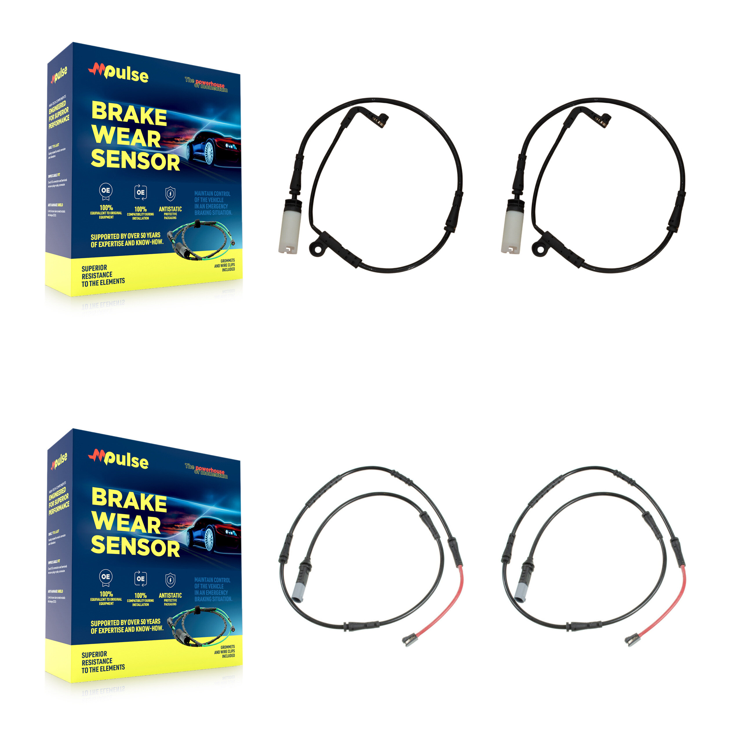 Mpulse - KSE-100512 - Front and Rear Disc Brake Pad Wear Sensor Kits