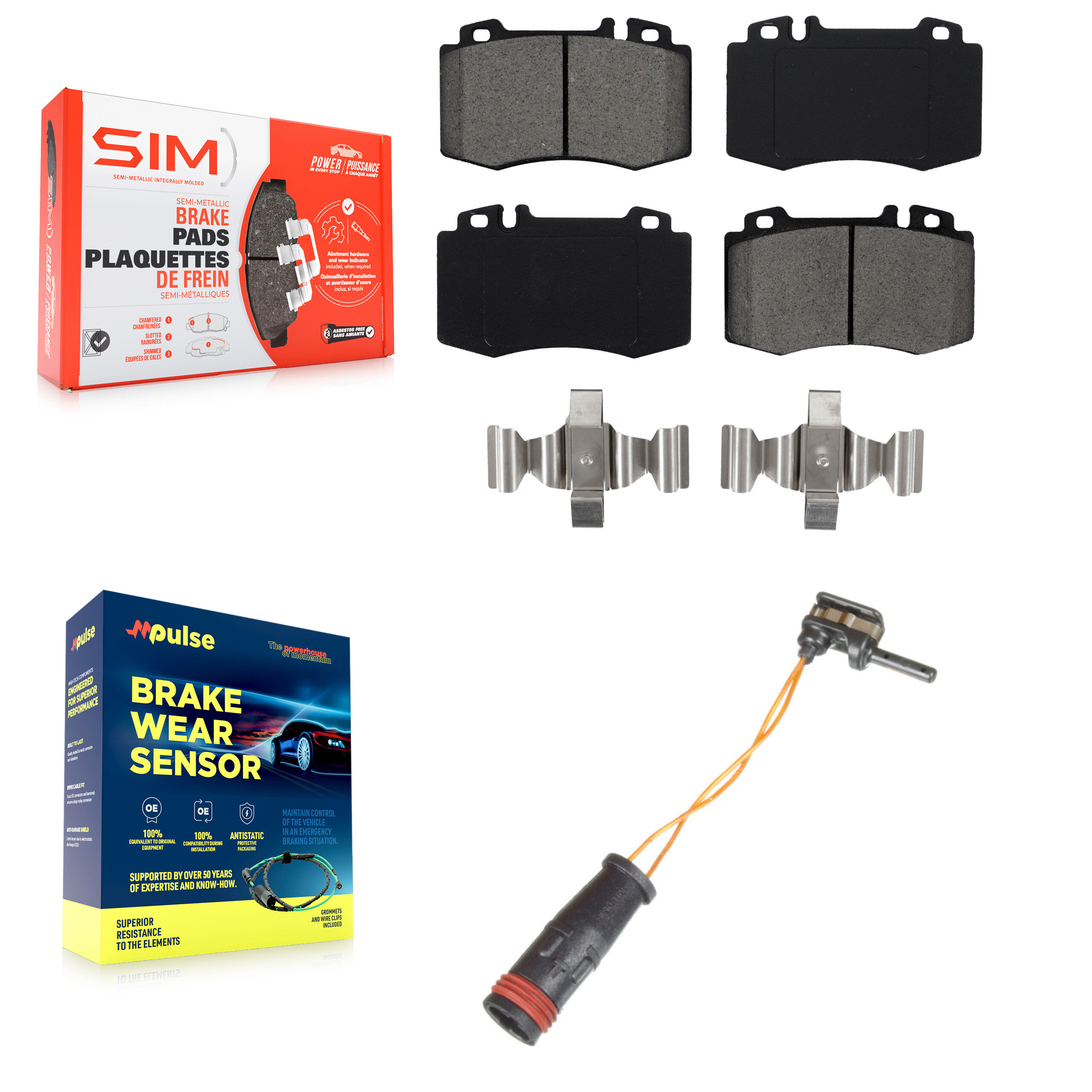 SIM - KSW-100306 - Front Disc Brake Pad Kits