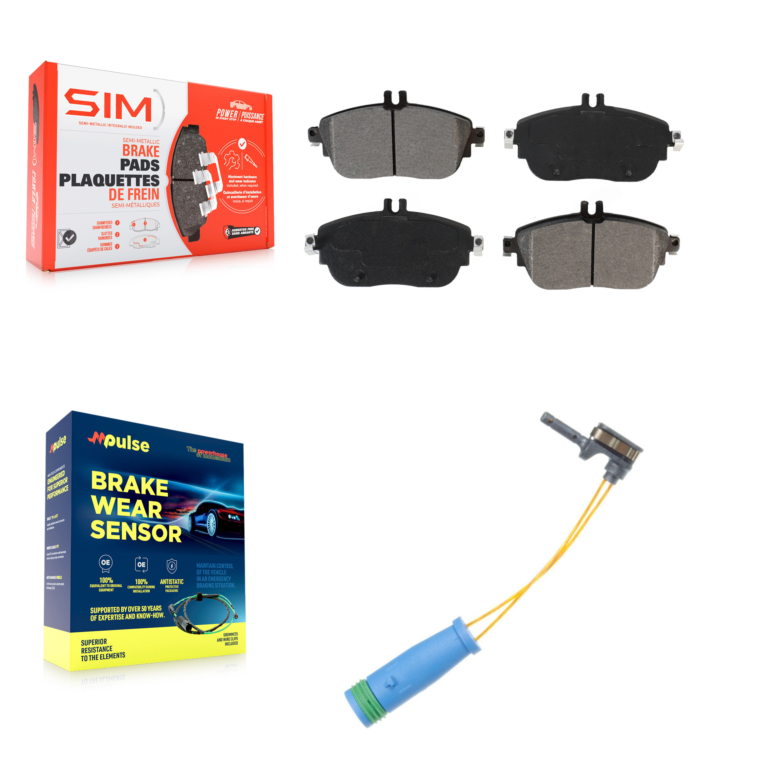 SIM - KSW-100321 - Front Disc Brake Pad Kits