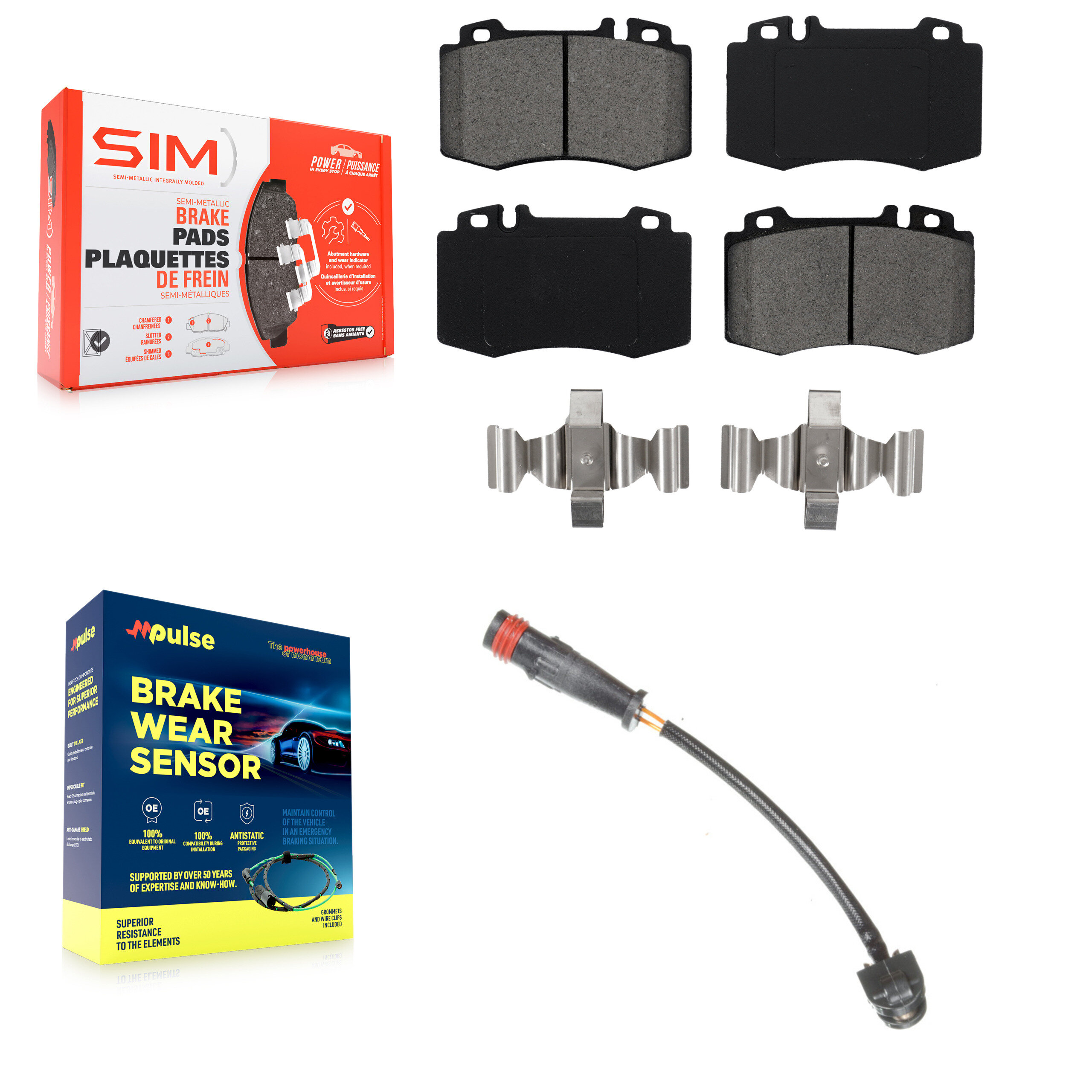 SIM - KSW-100334 - Front Disc Brake Pad Kits