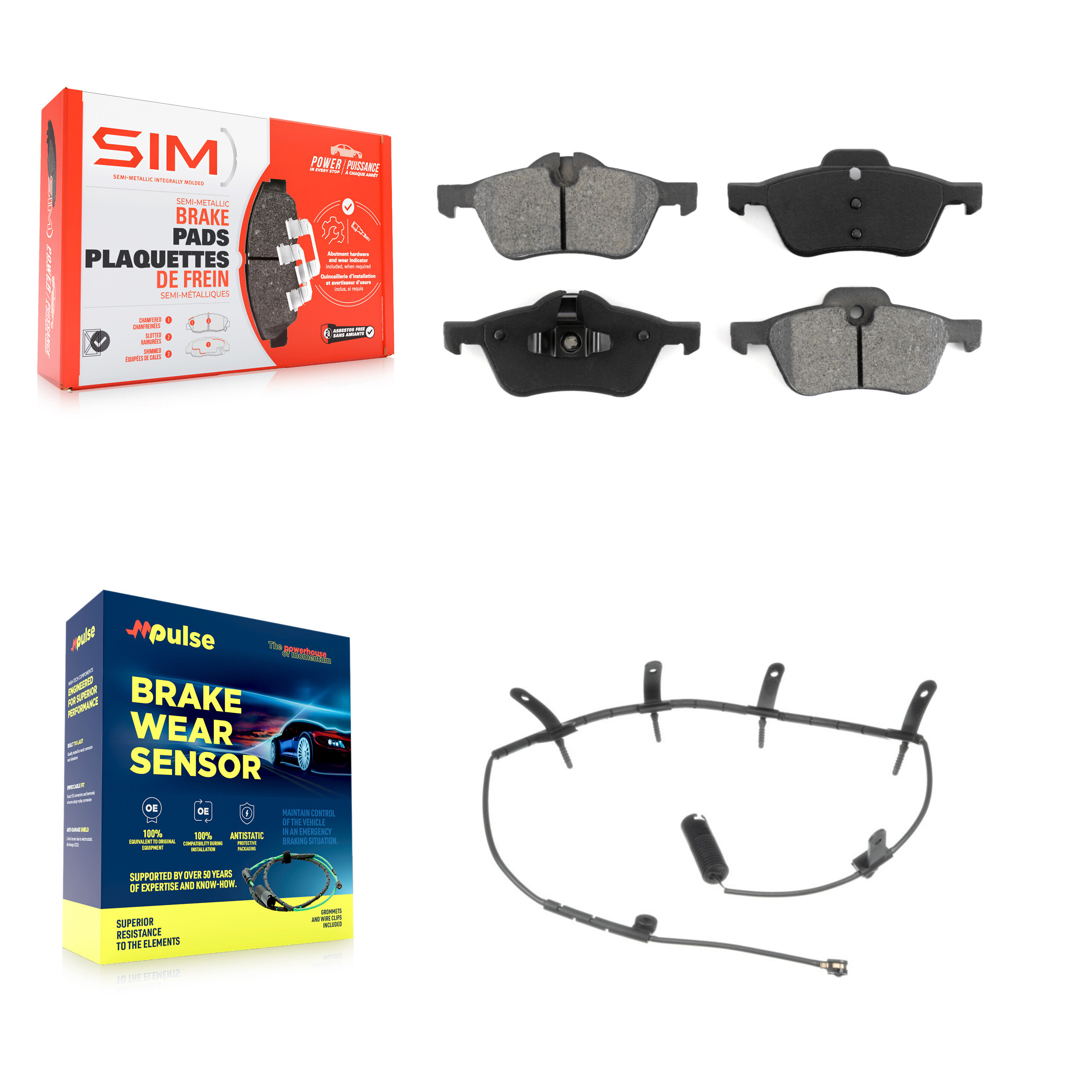 SIM KSW-100358 Disc Brake Pad for 2002-2008 Mini Cooper - Front