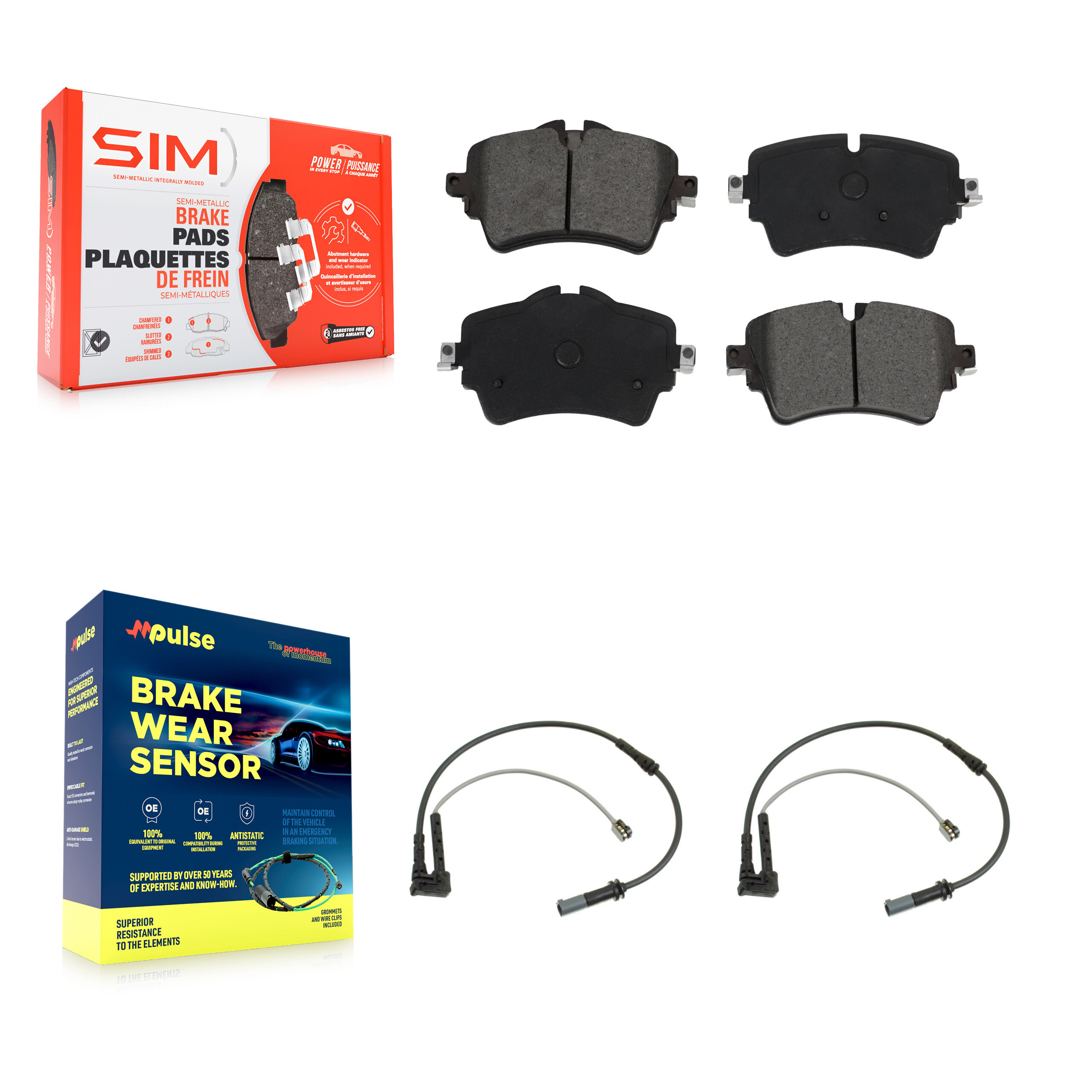 SIM KSW-100411 Disc Brake Pad for 2016-2019 Mini Cooper Clubman - Front