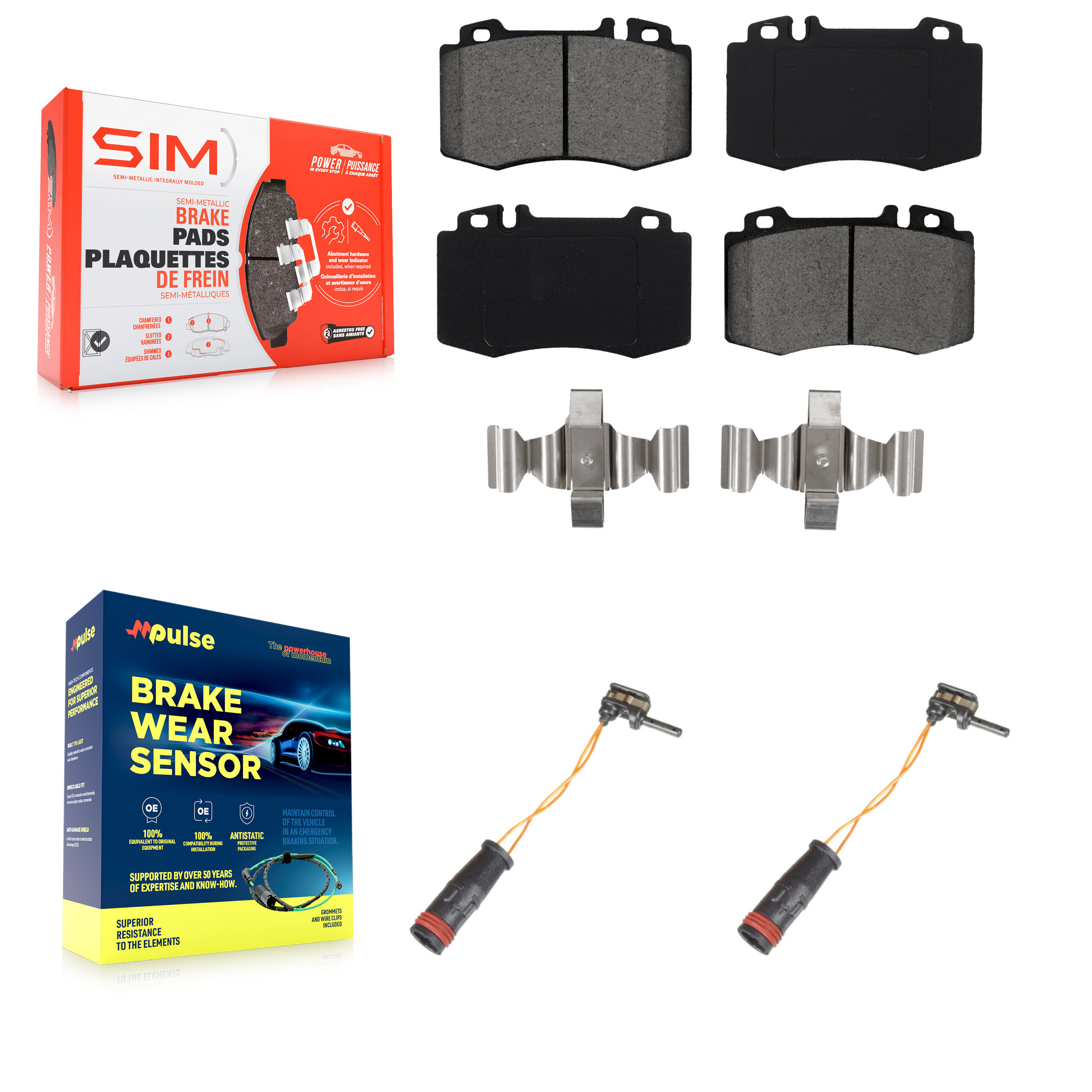 SIM - KSW-100422 - Front Disc Brake Pad Kits