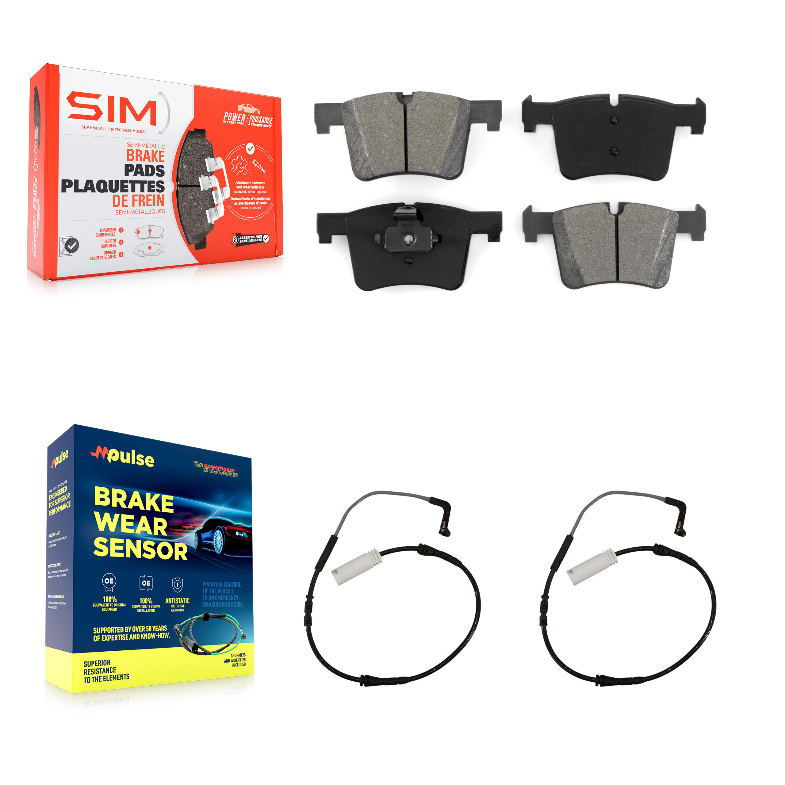 SIM KSW-100448 Disc Brake Pad for 2012 BMW 328i - Front