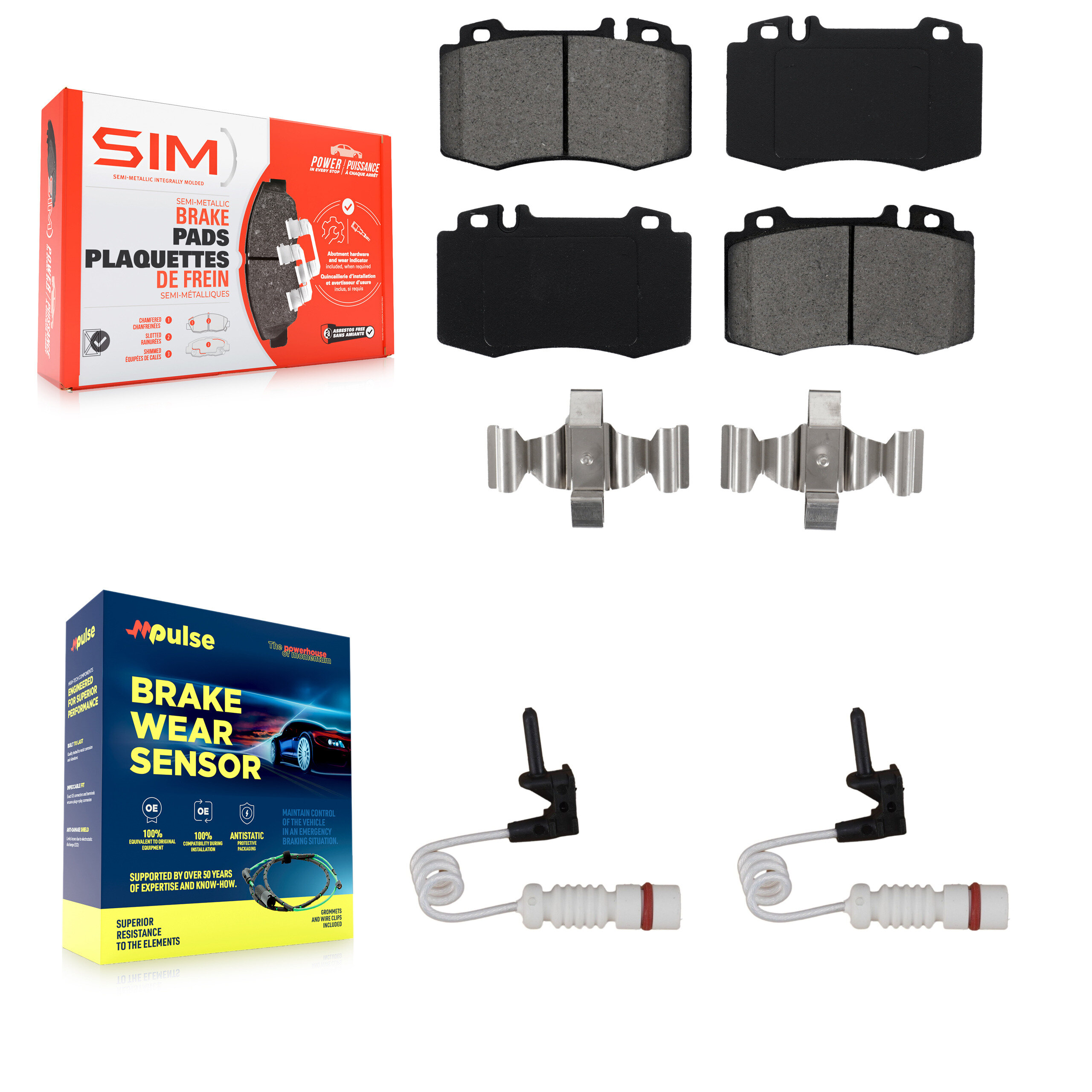 SIM - KSW-100464 - Front Disc Brake Pad Kits