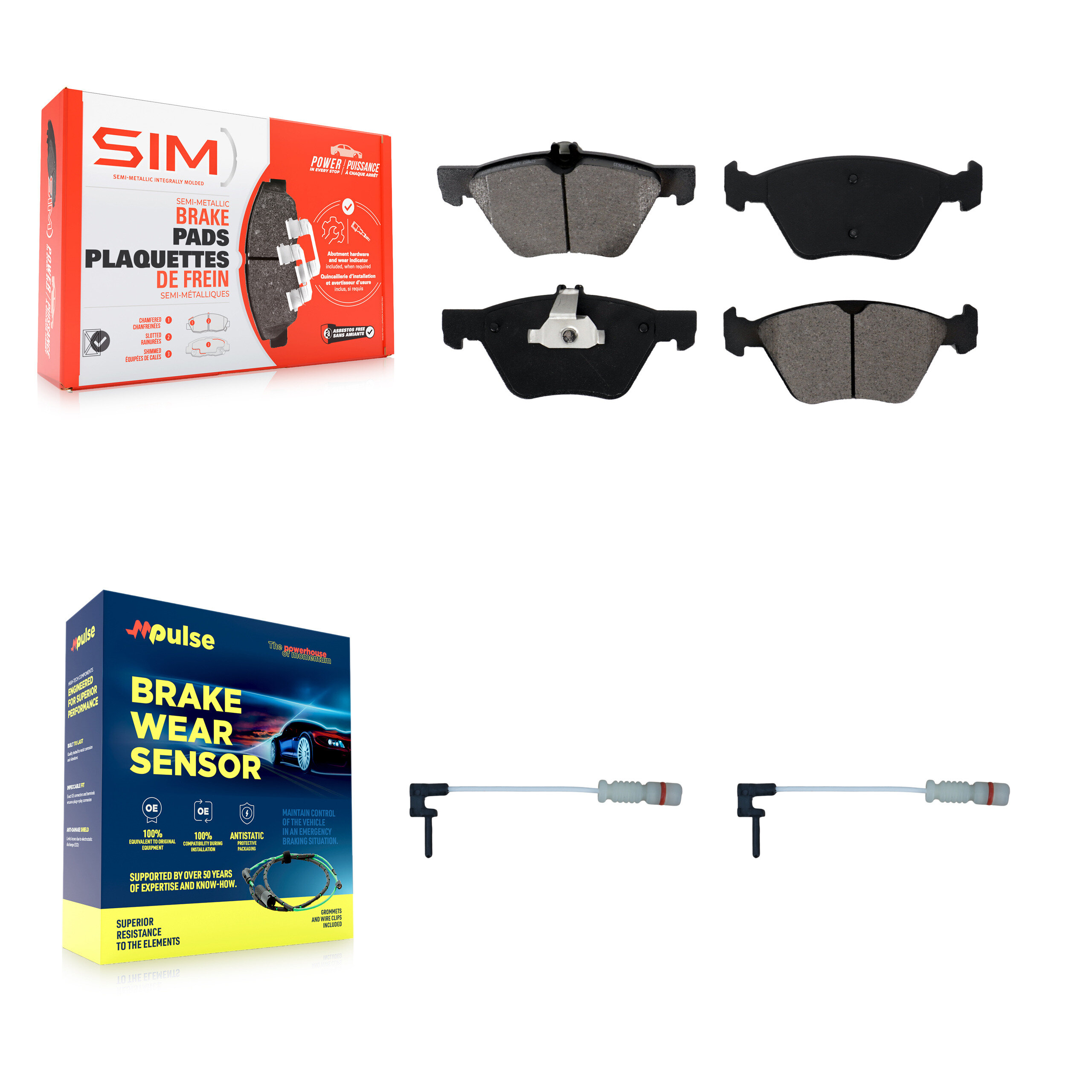 SIM - KSW-100481 - Front Disc Brake Pad Kits