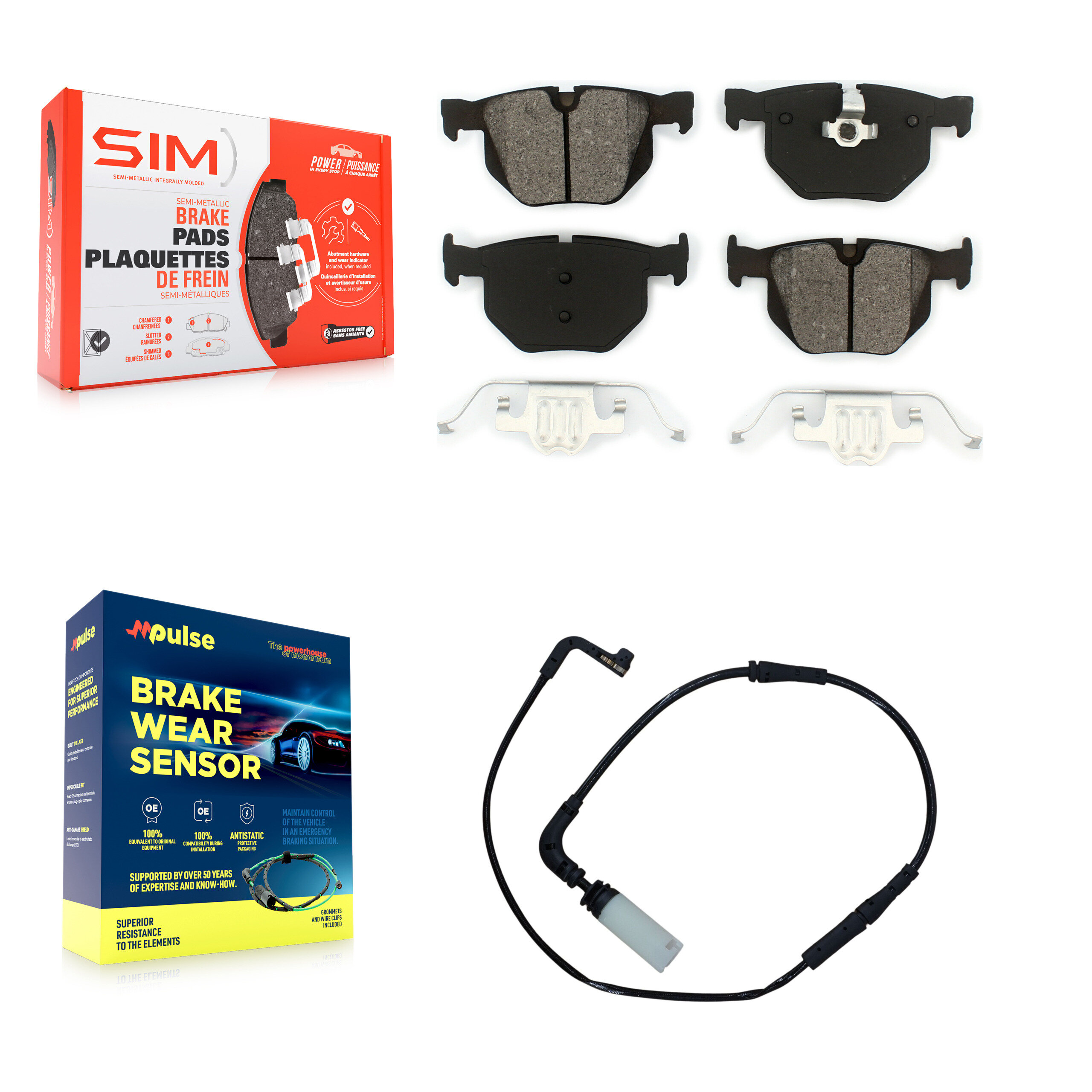 SIM - KSW-100518 - Rear Disc Brake Pad Kits