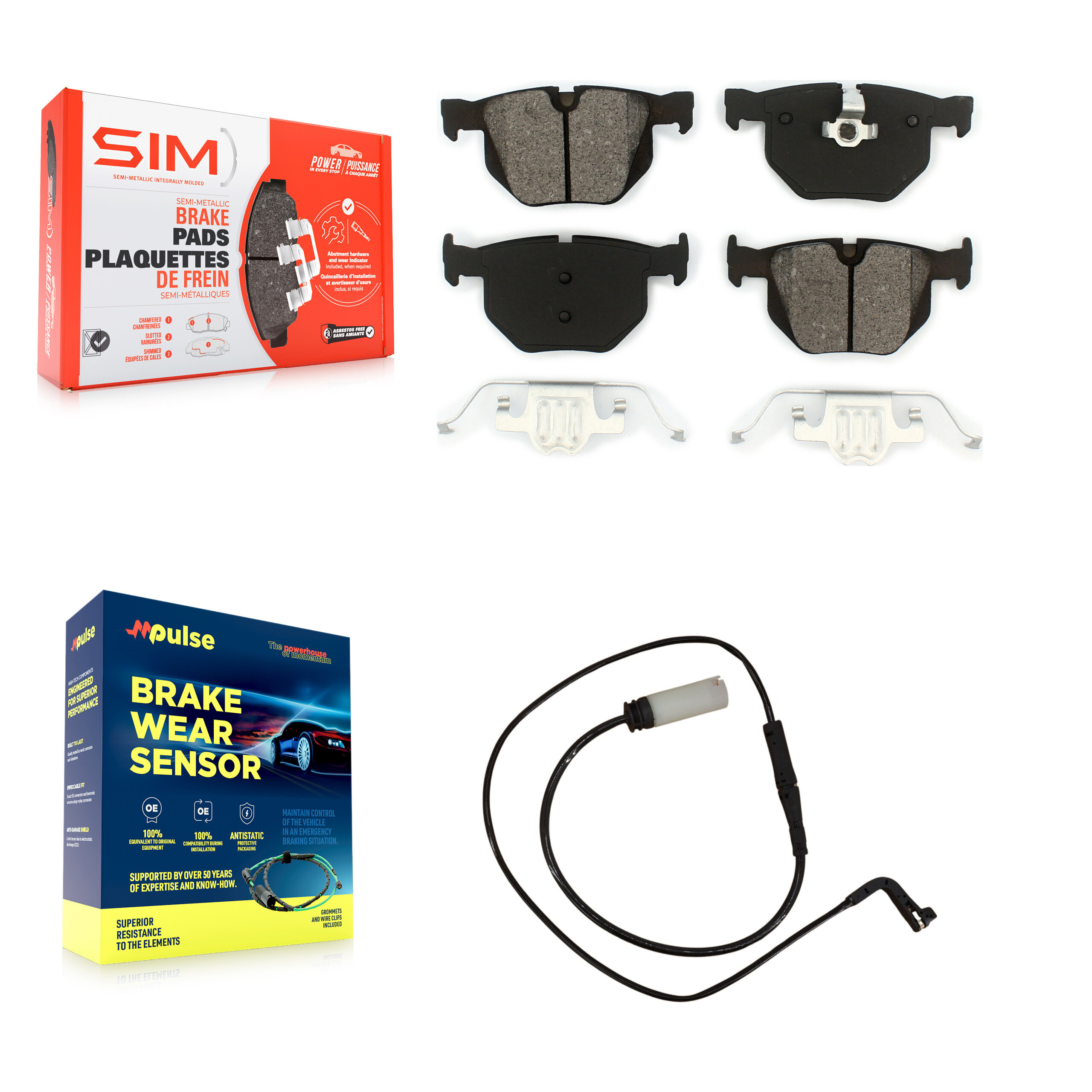 SIM - KSW-100519 - Rear Disc Brake Pad Kits