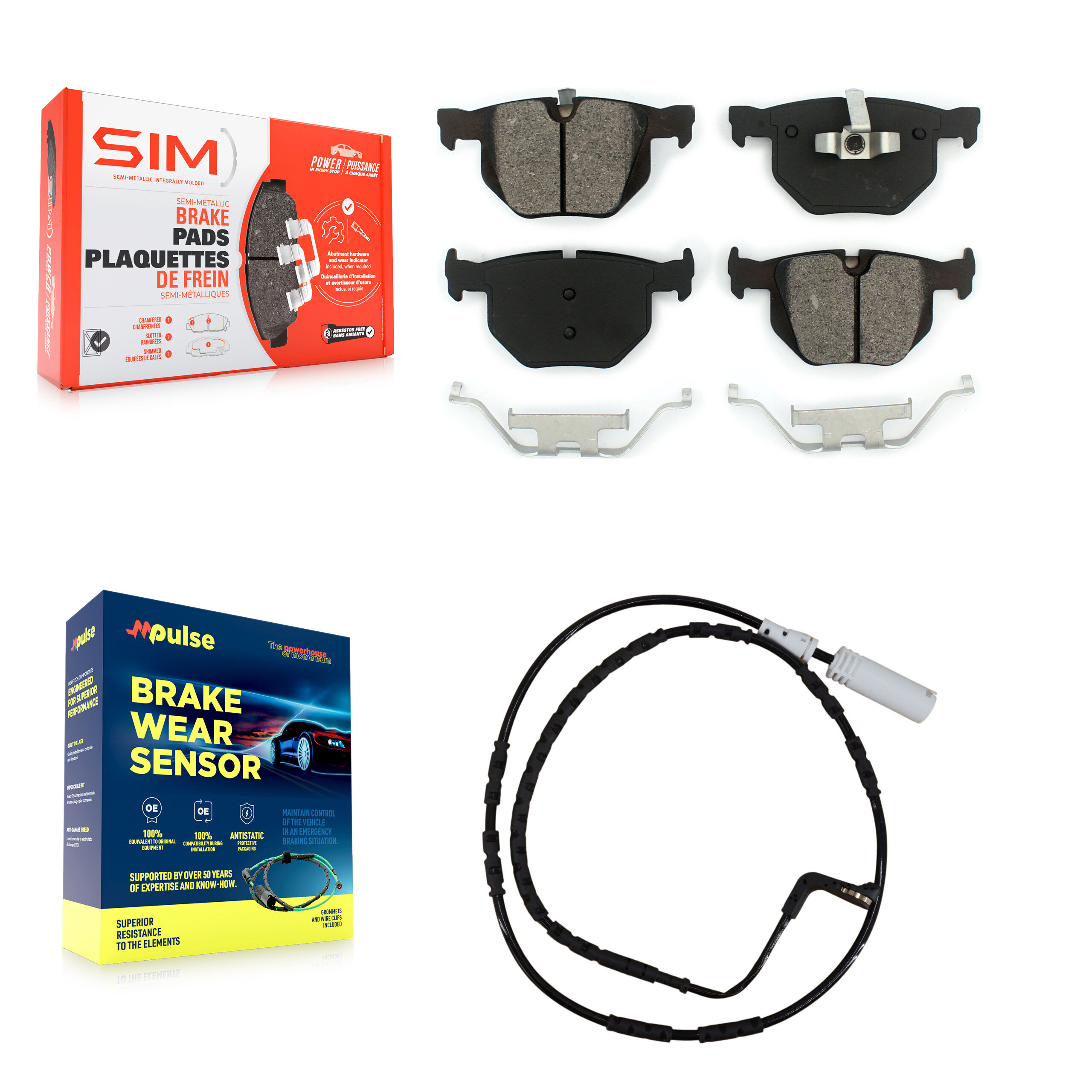 SIM - KSW-100554 - Rear Disc Brake Pad Kits