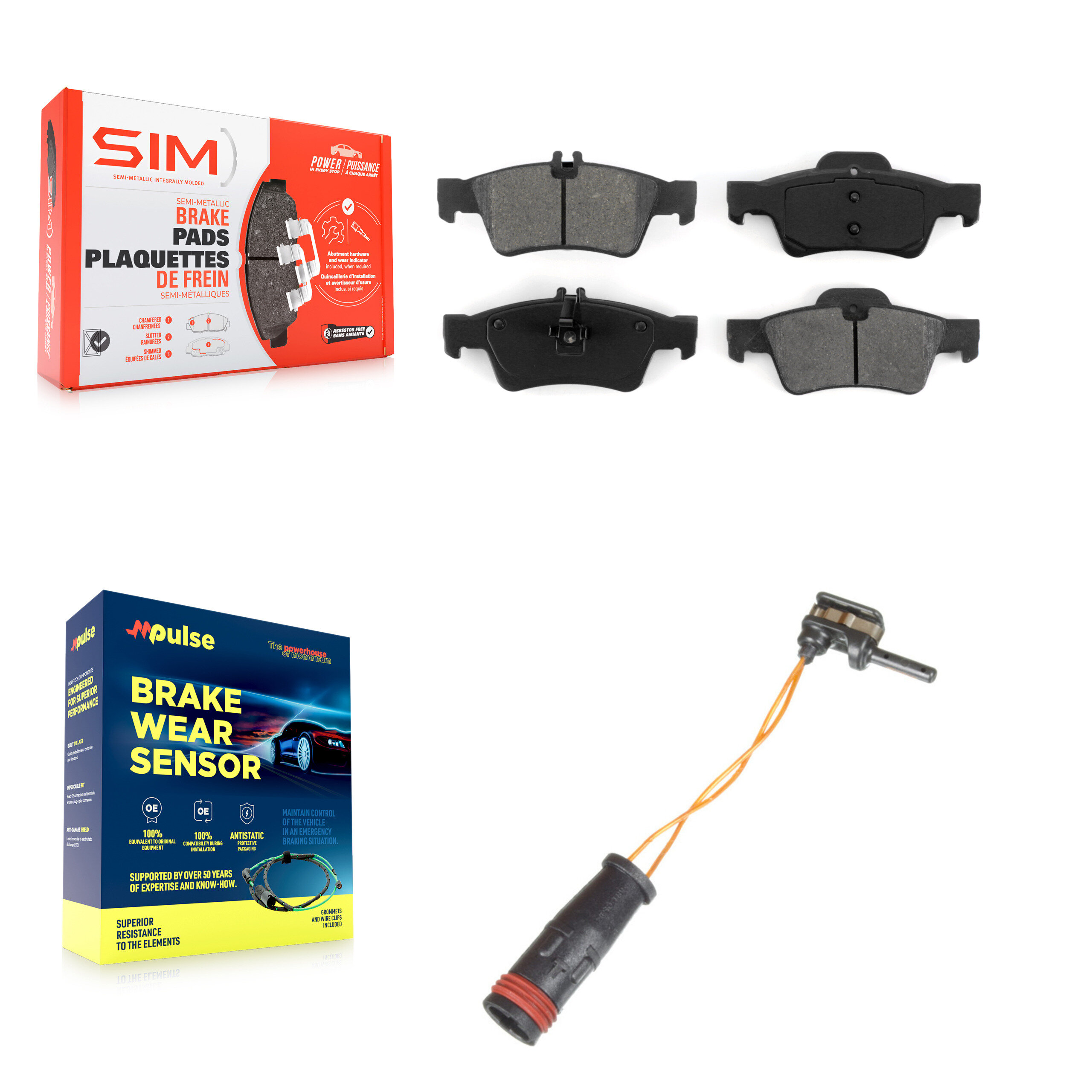 SIM - KSW-100556 - Rear Disc Brake Pad Kits