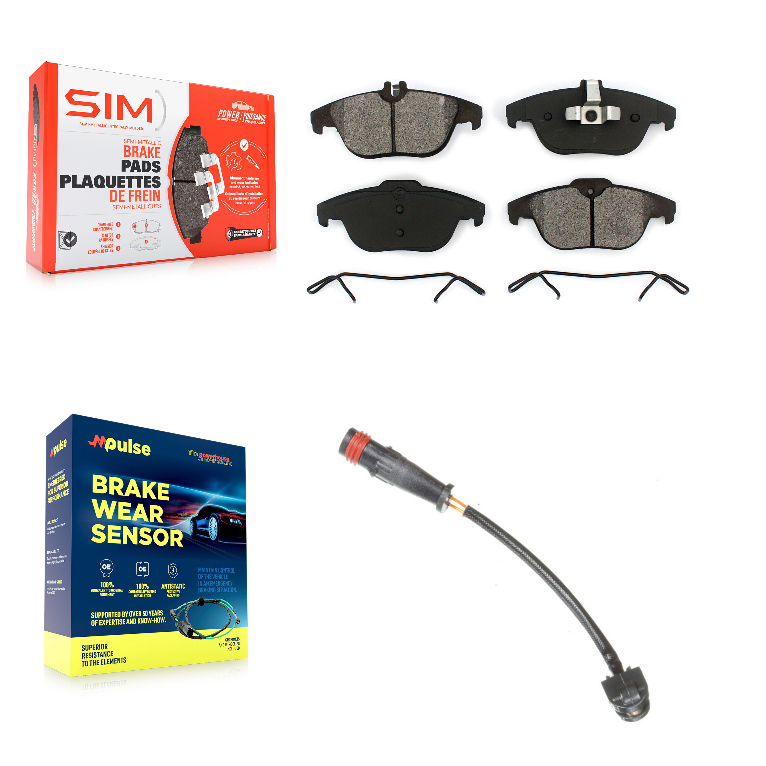SIM - KSW-100557 - Rear Disc Brake Pad Kits